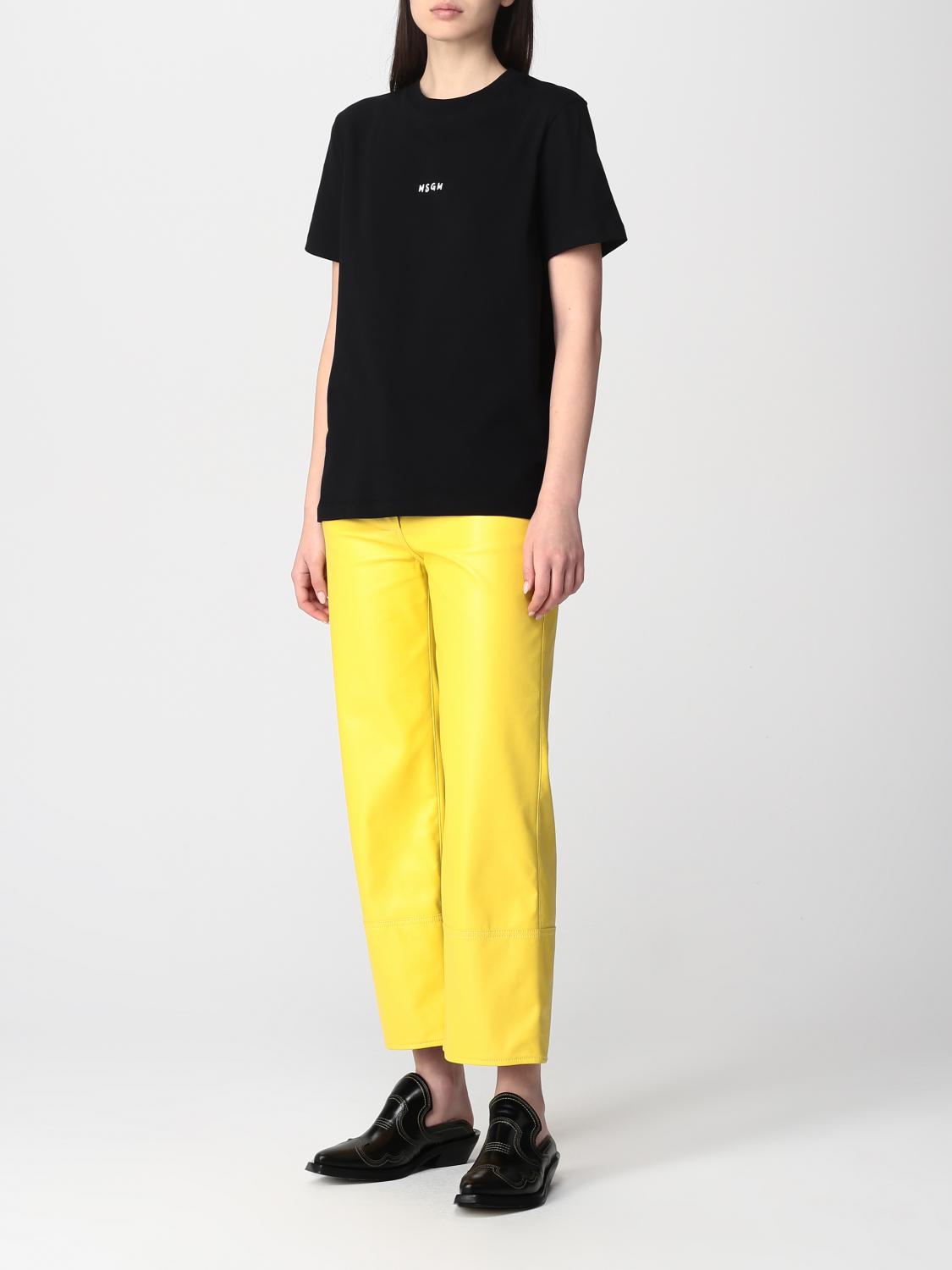 MSGM HOSE: Hose damen MSGM, Gelb - Img 2