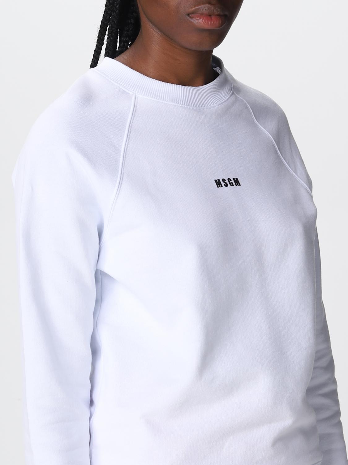 MSGM SUDADERA: Sudadera mujer MSGM, Blanco - Img 4