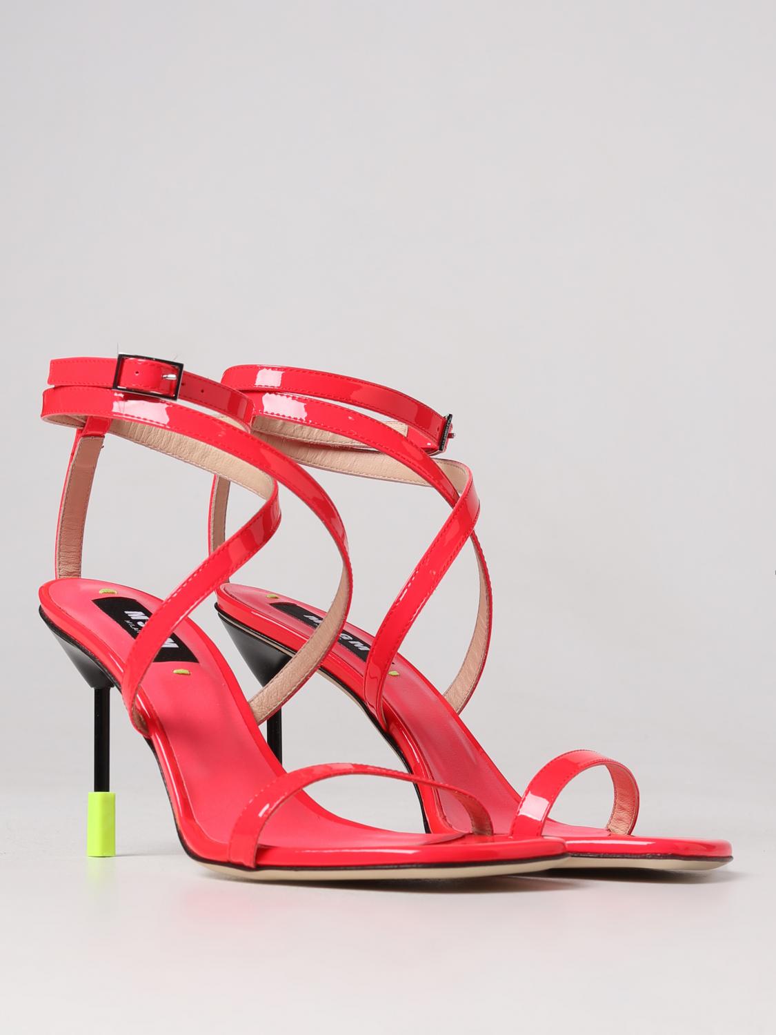 MSGM SANDALES À TALONS: Escarpins femme MSGM, Fuchsia - Img 2