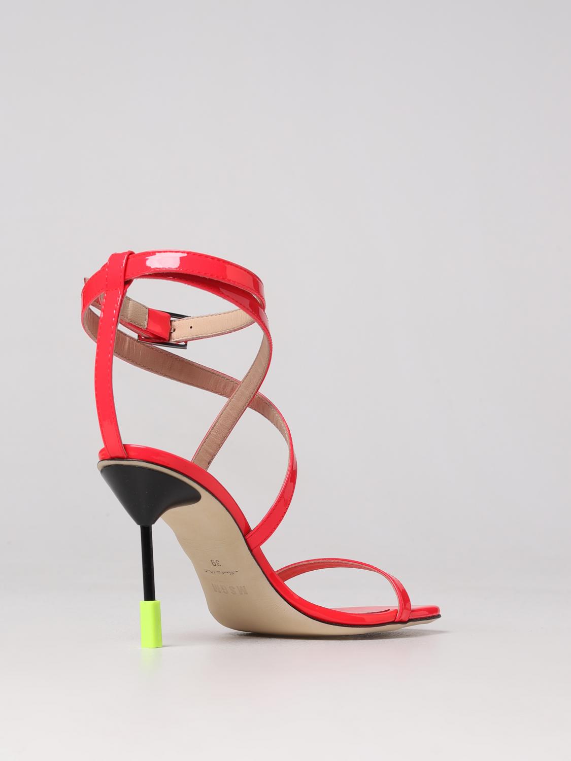MSGM SANDALES À TALONS: Escarpins femme MSGM, Fuchsia - Img 3