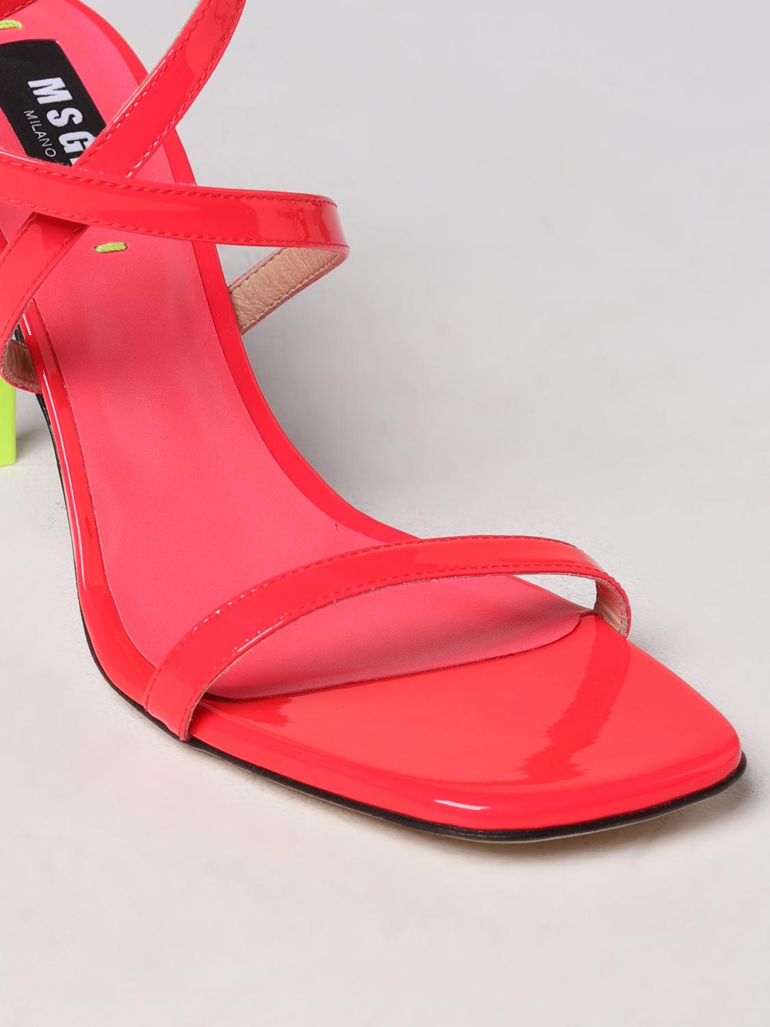 MSGM SANDALES À TALONS: Escarpins femme MSGM, Fuchsia - Img 4