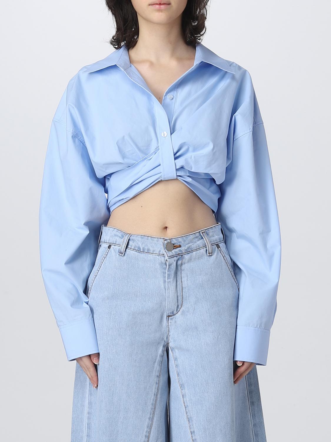 T BY ALEXANDER WANG CAMISA: Camiseta mujer T by Alexander Wang, Azul Oscuro - Img 1