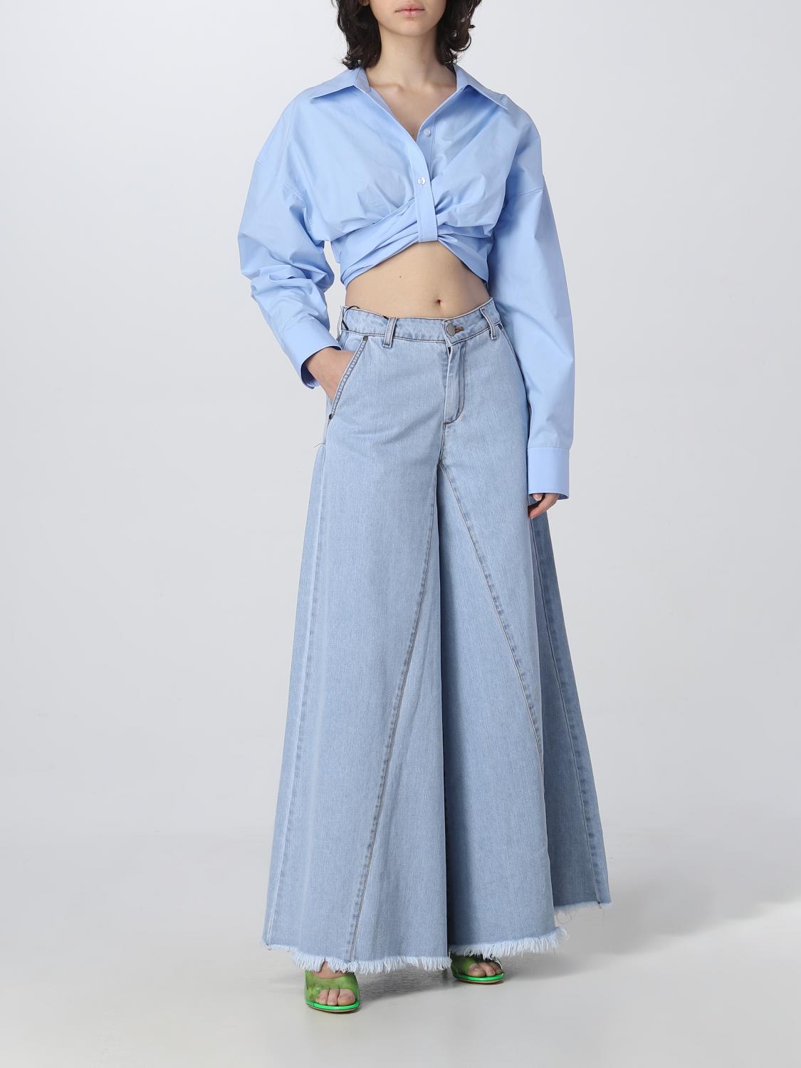 T BY ALEXANDER WANG CAMISA: Camiseta mujer T by Alexander Wang, Azul Oscuro - Img 2