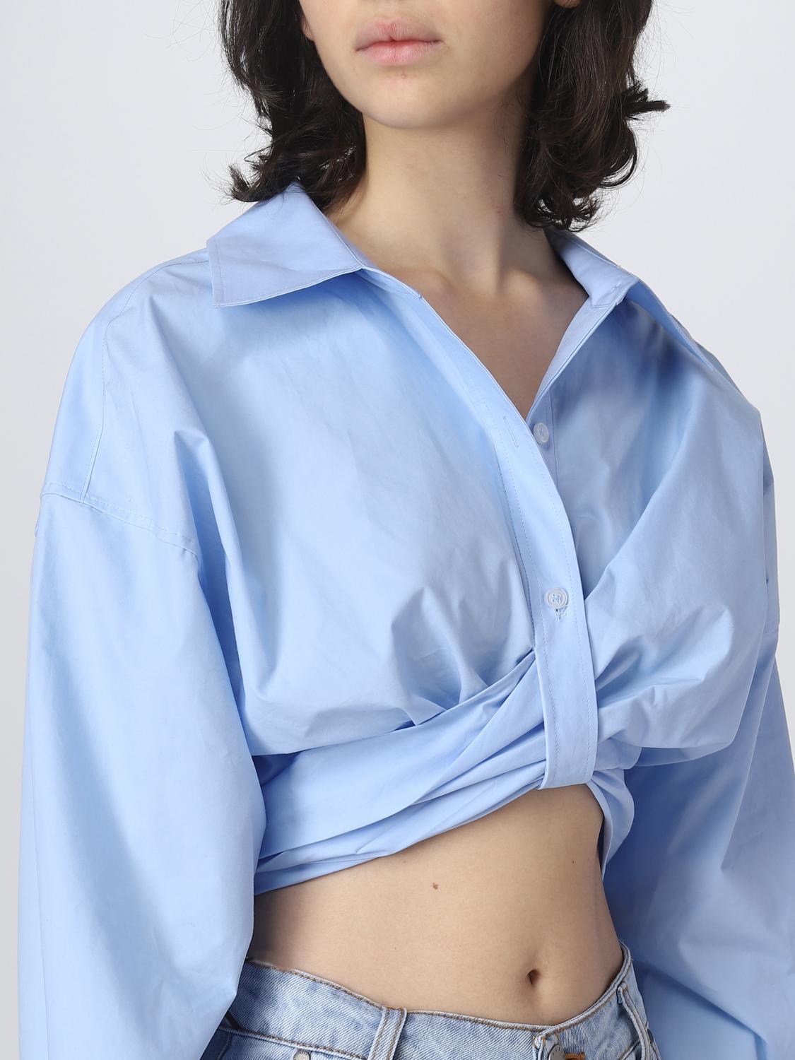 T BY ALEXANDER WANG CAMISA: Camiseta mujer T by Alexander Wang, Azul Oscuro - Img 5