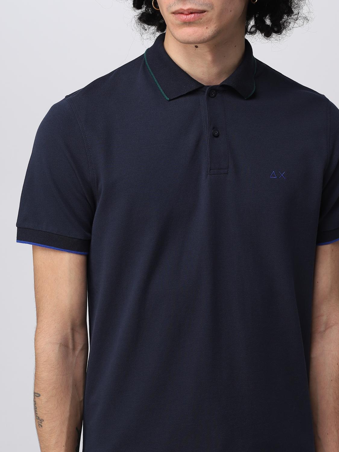 SUN68 POLO: Polo Sun 68 in misto cotone, Blue Navy - Img 3