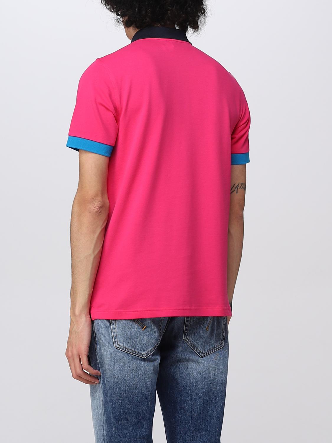 SUN68 POLO: Polo Sun 68 in misto cotone, Fuxia - Img 2
