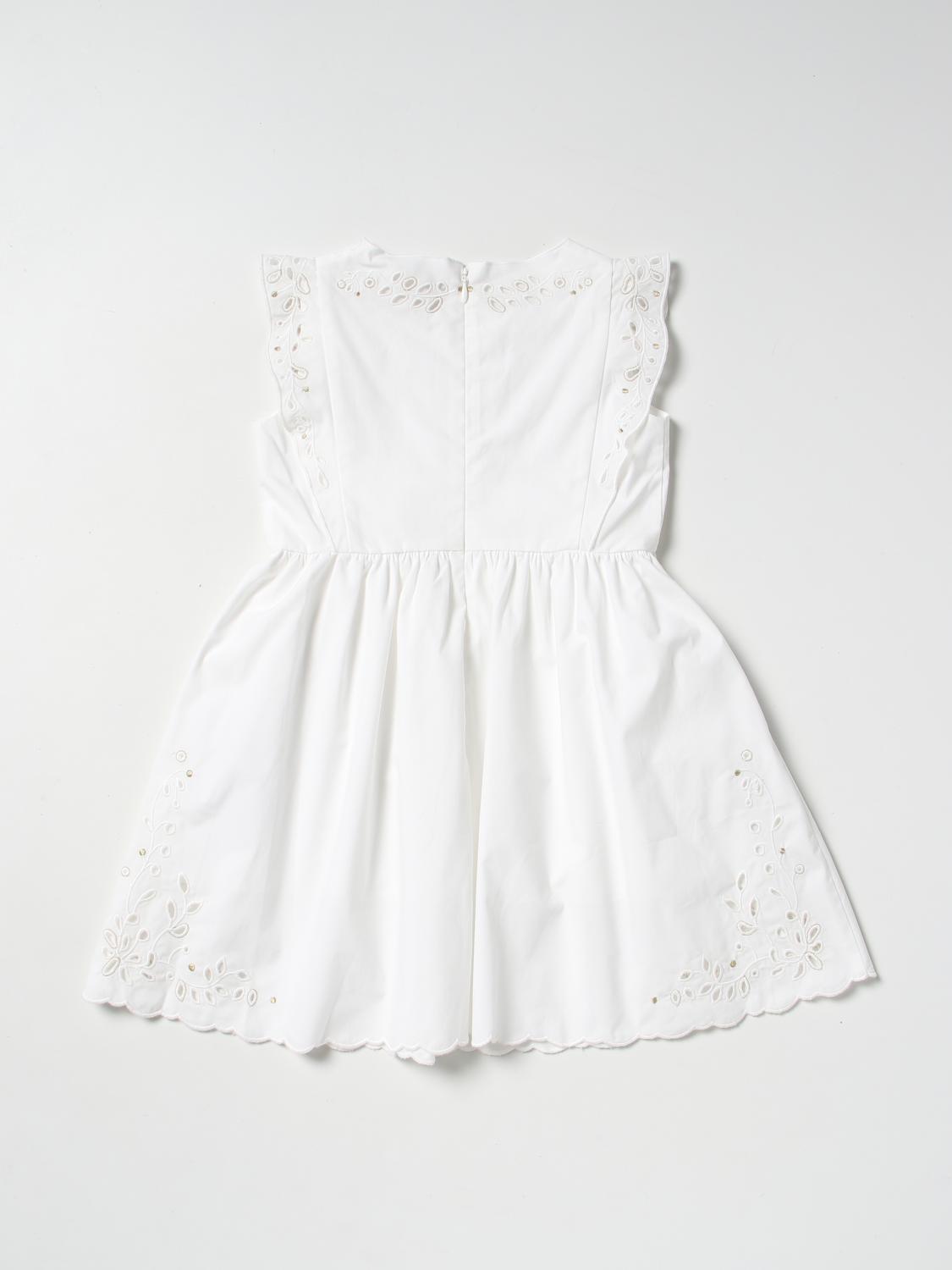 CHLOÉ VESTIDO: Vestido niños ChloÉ, Blanco - Img 2