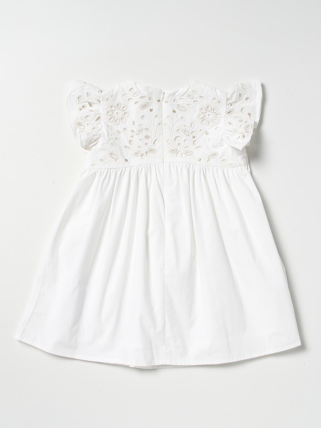 CHLOÉ VESTIDO: Vestido niños ChloÉ, Blanco - Img 2