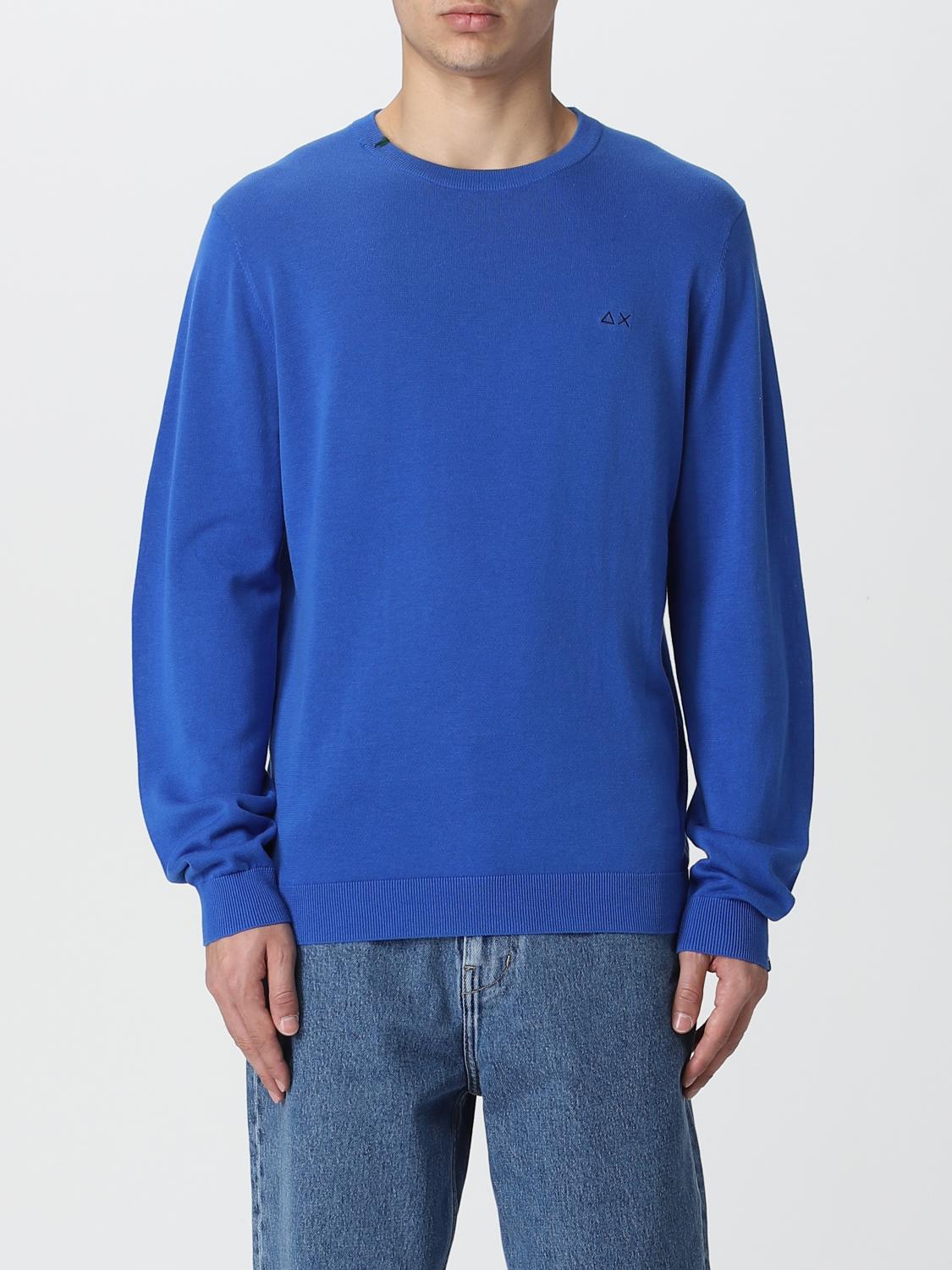 SUN68 SWEATER: Sweater men Sun 68, Blue - Img 1