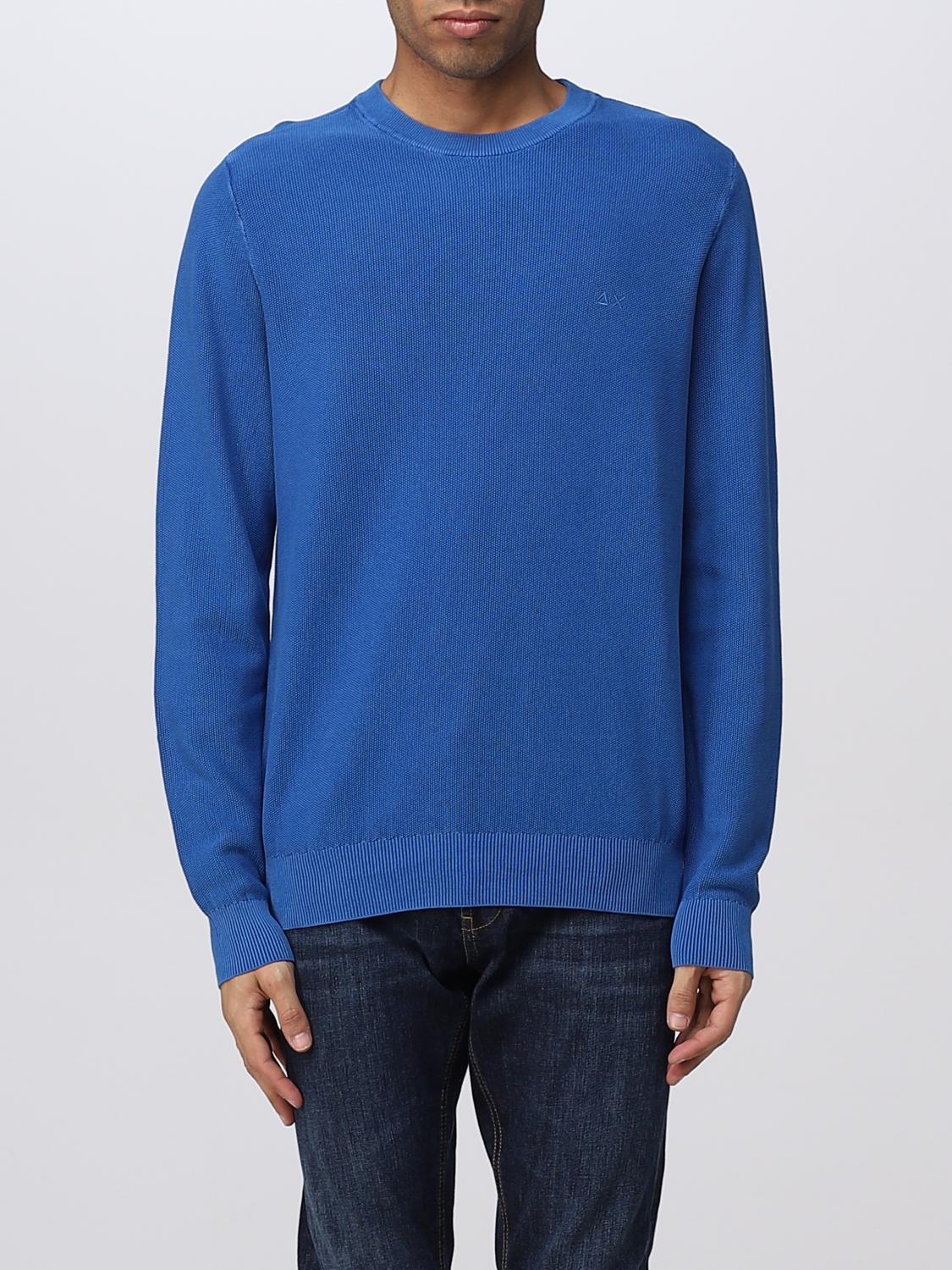 SUN68 SWEATER: Sweater men Sun 68, Blue - Img 1