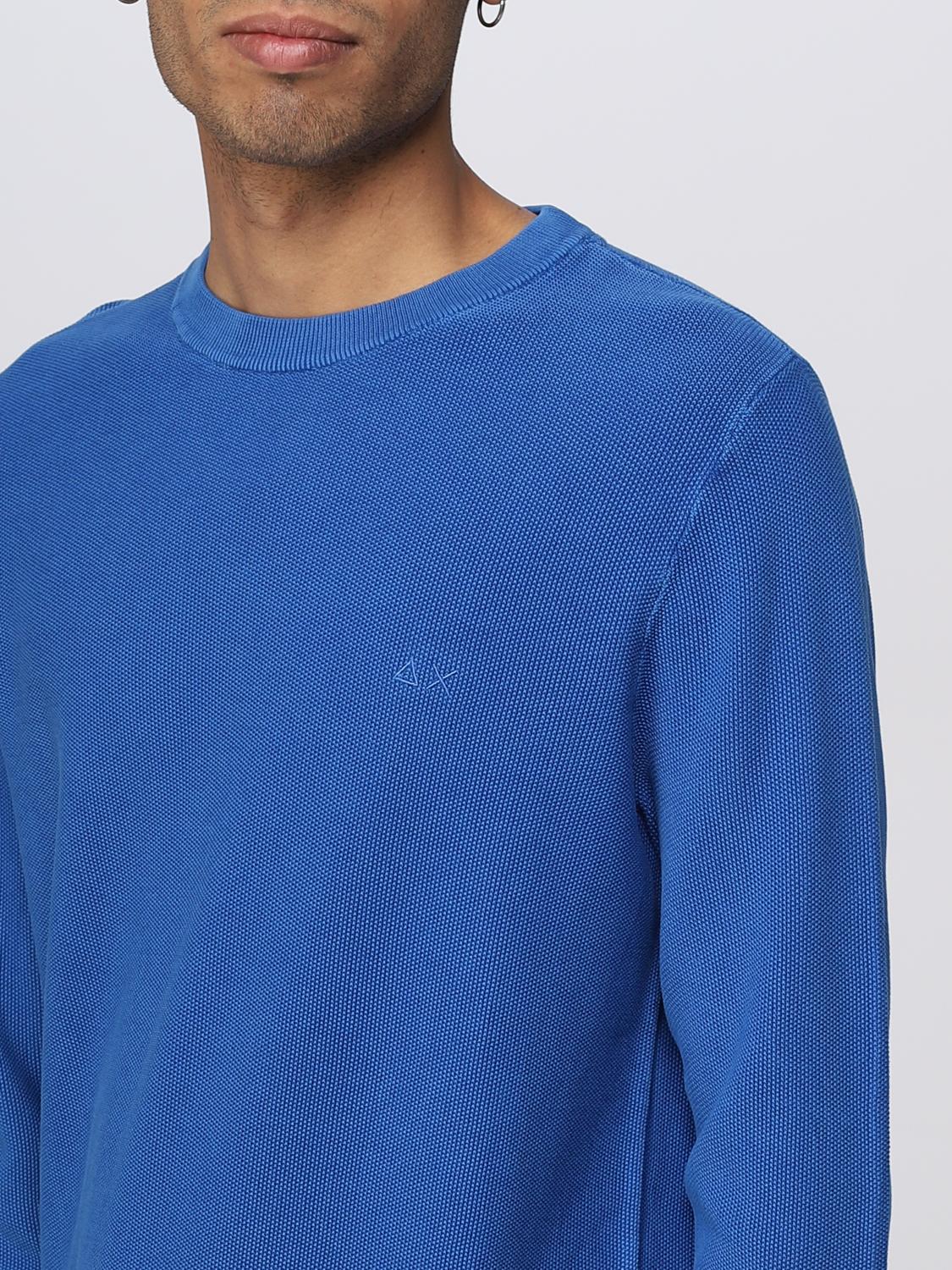 SUN68 SWEATER: Sweater men Sun 68, Blue - Img 3