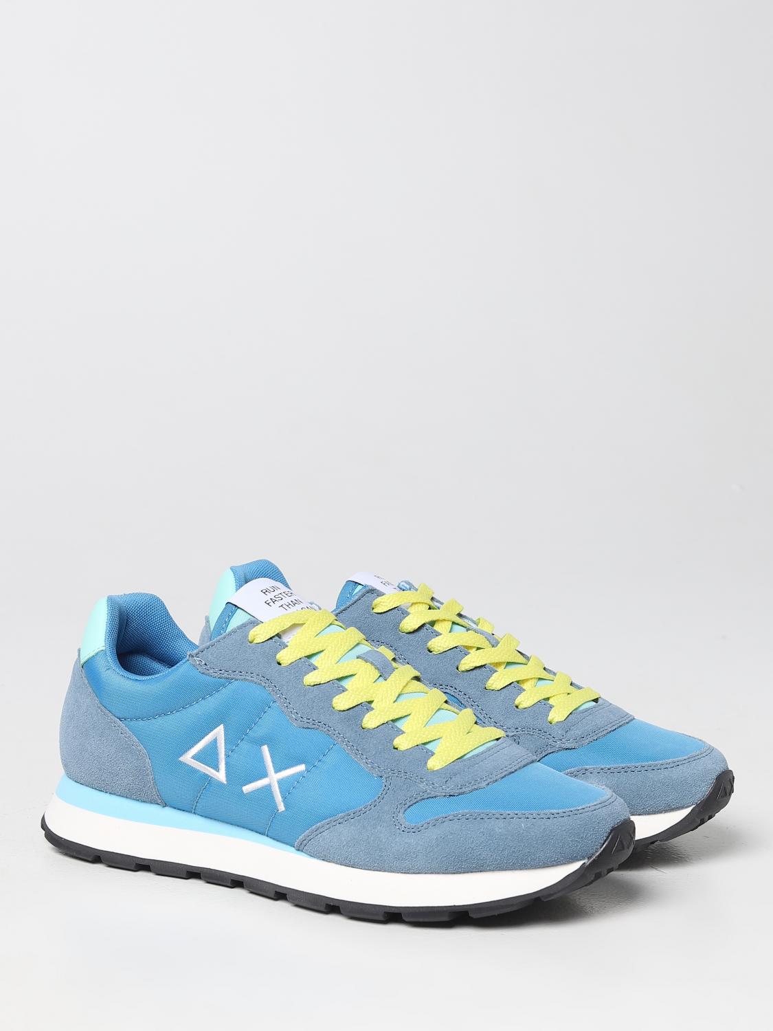 SUN68 SNEAKERS: Sneakers Tom Sun 68 in suede e nylon, Blue - Img 2