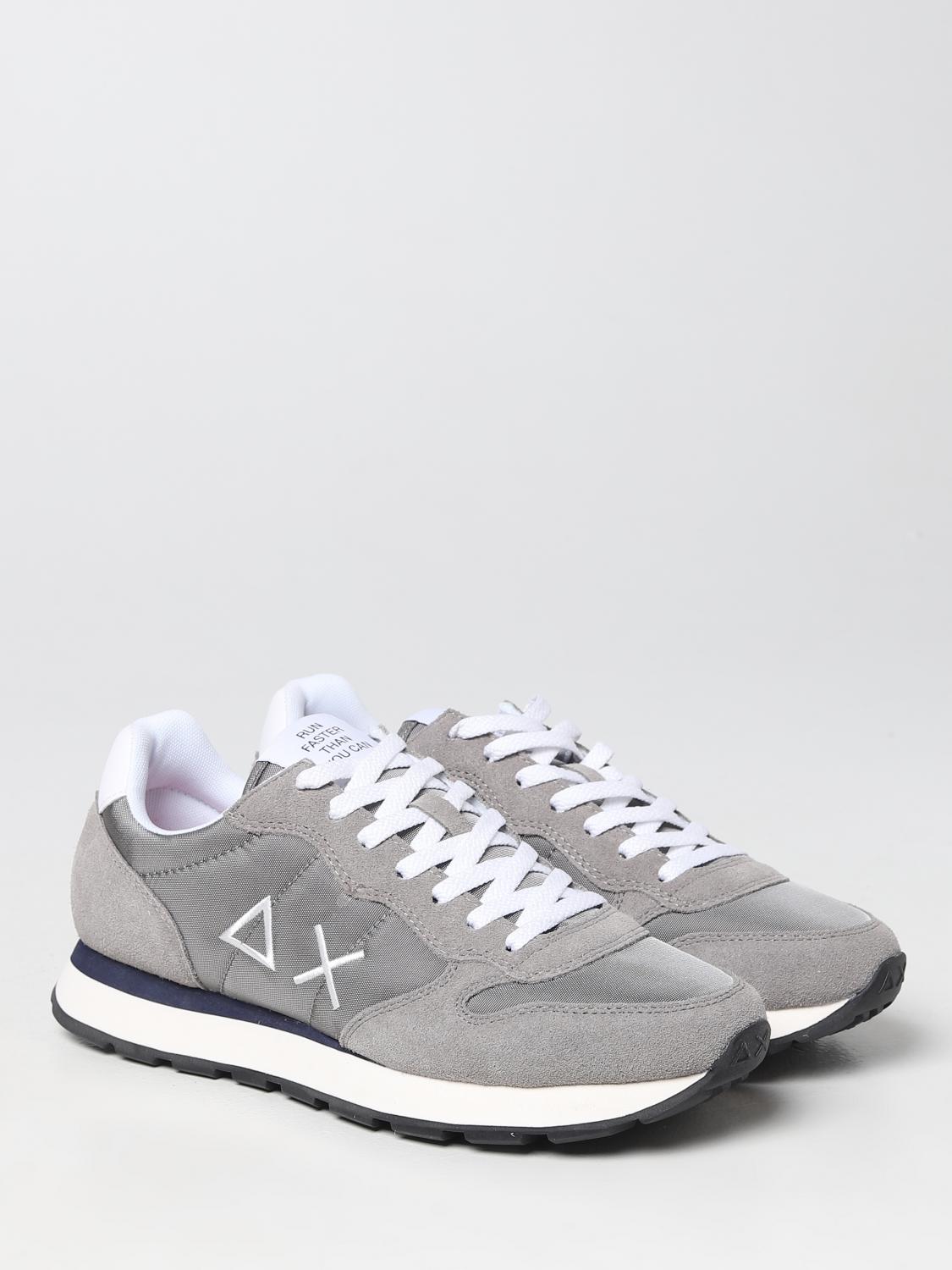 SUN68 SNEAKERS: Sneakers Tom Sun 68 in suede e nylon, Grigio - Img 2