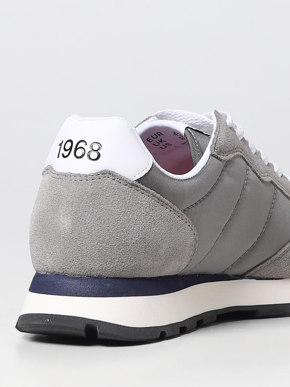 SUN68 SNEAKERS: Sneakers Tom Sun 68 in suede e nylon, Grigio - Img 3