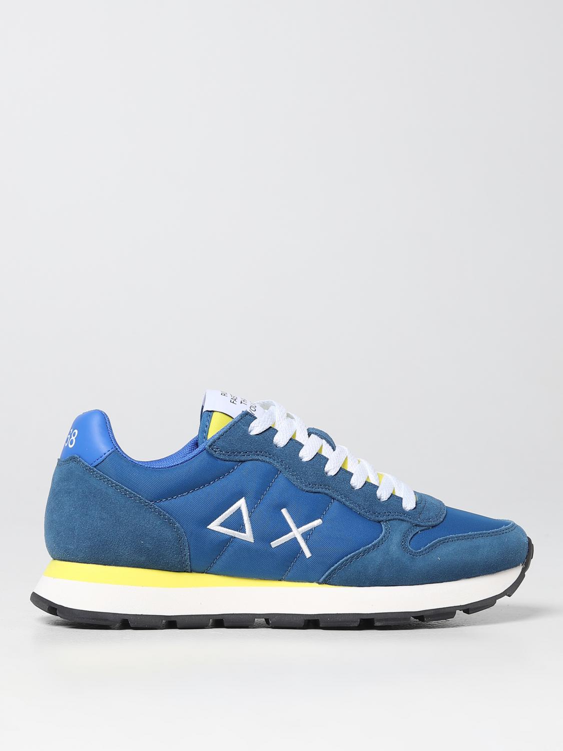SUN68 SNEAKERS: Sneakers Tom Sun 68 in suede e nylon, Ottanio - Img 1