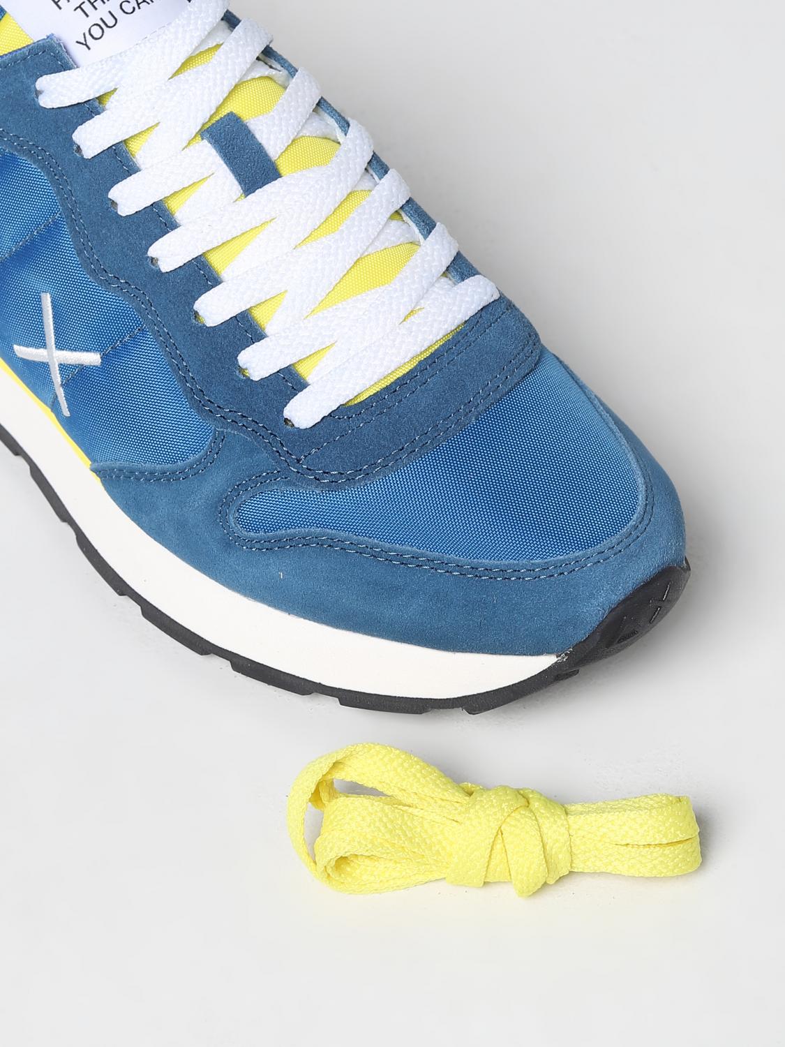 SUN68 SNEAKERS: Sneakers Tom Sun 68 in suede e nylon, Ottanio - Img 4
