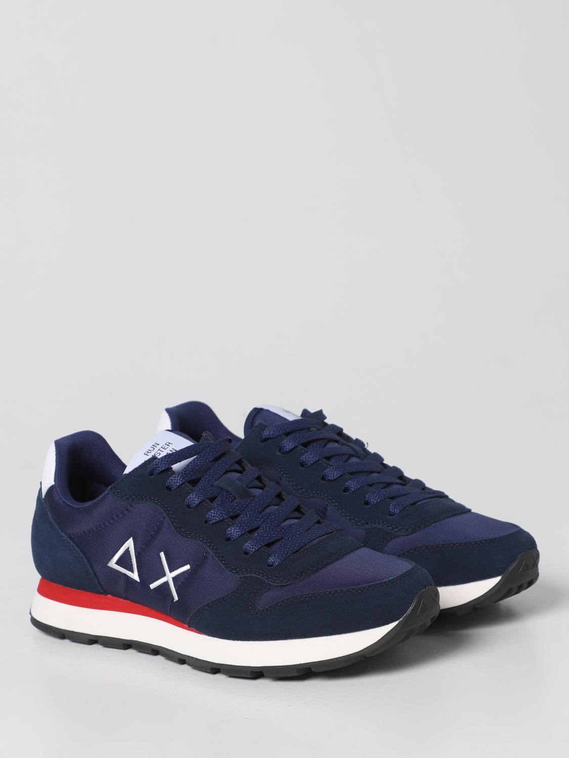 SUN68 SNEAKERS: Sneakers Tom Sun 68 in suede e nylon, Blue Navy - Img 2