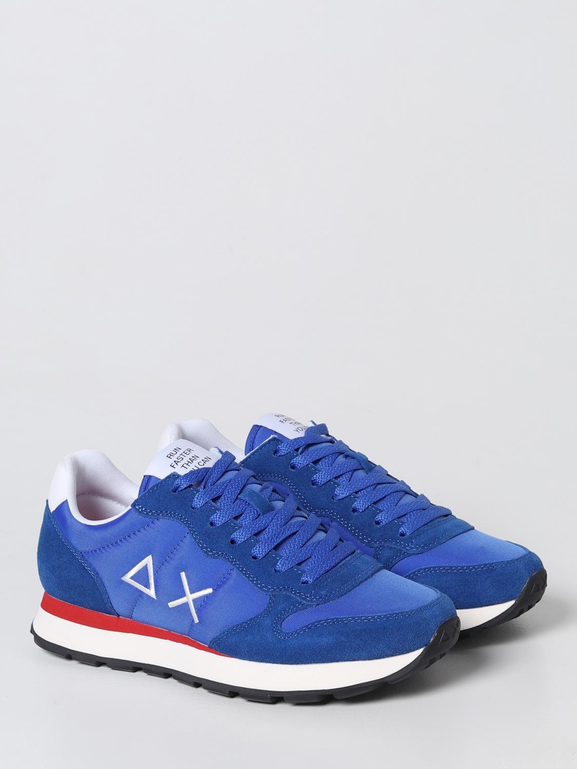 SUN68 SNEAKERS: Sneakers Tom Sun 68 in suede e nylon, Royal - Img 2