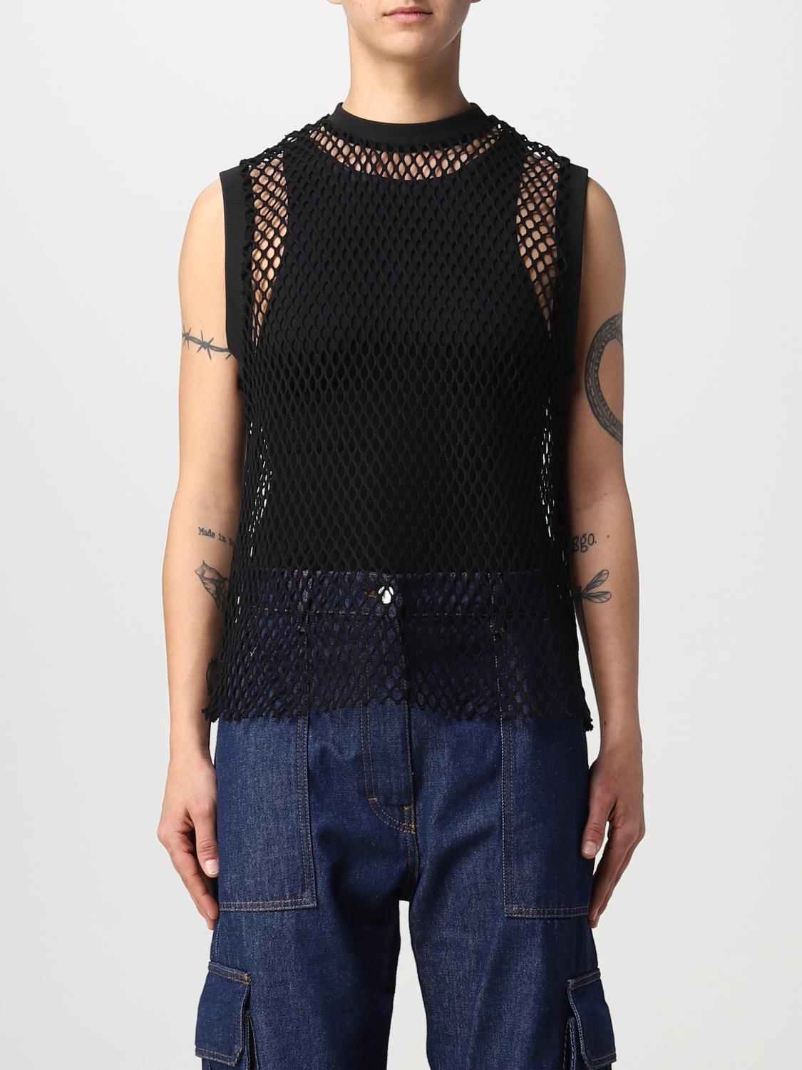 MSGM: cotton top - Black | MSGM top MDT12237011 online at