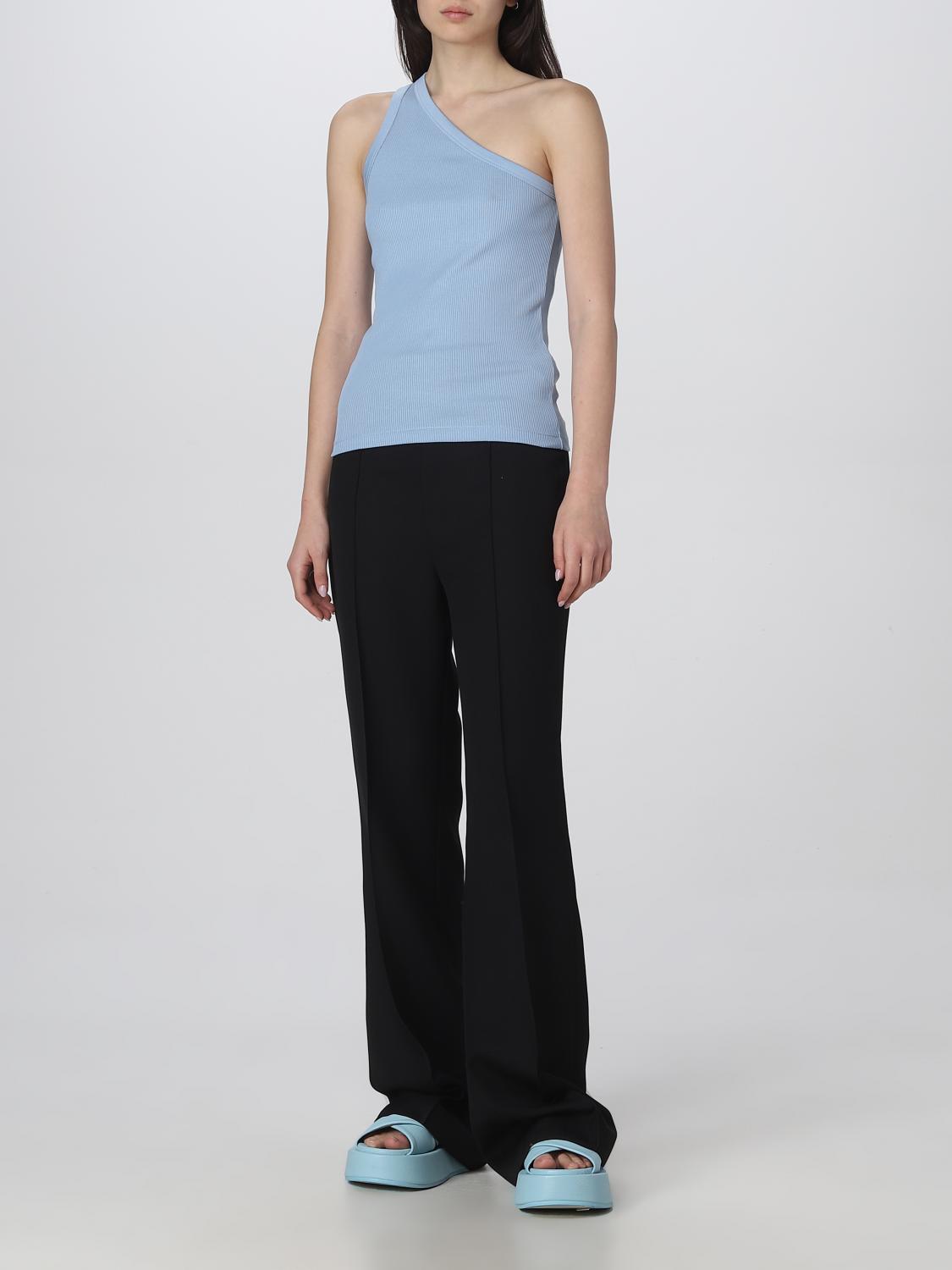 ROHE TOP: Top woman Rohe, Gnawed Blue - Img 2