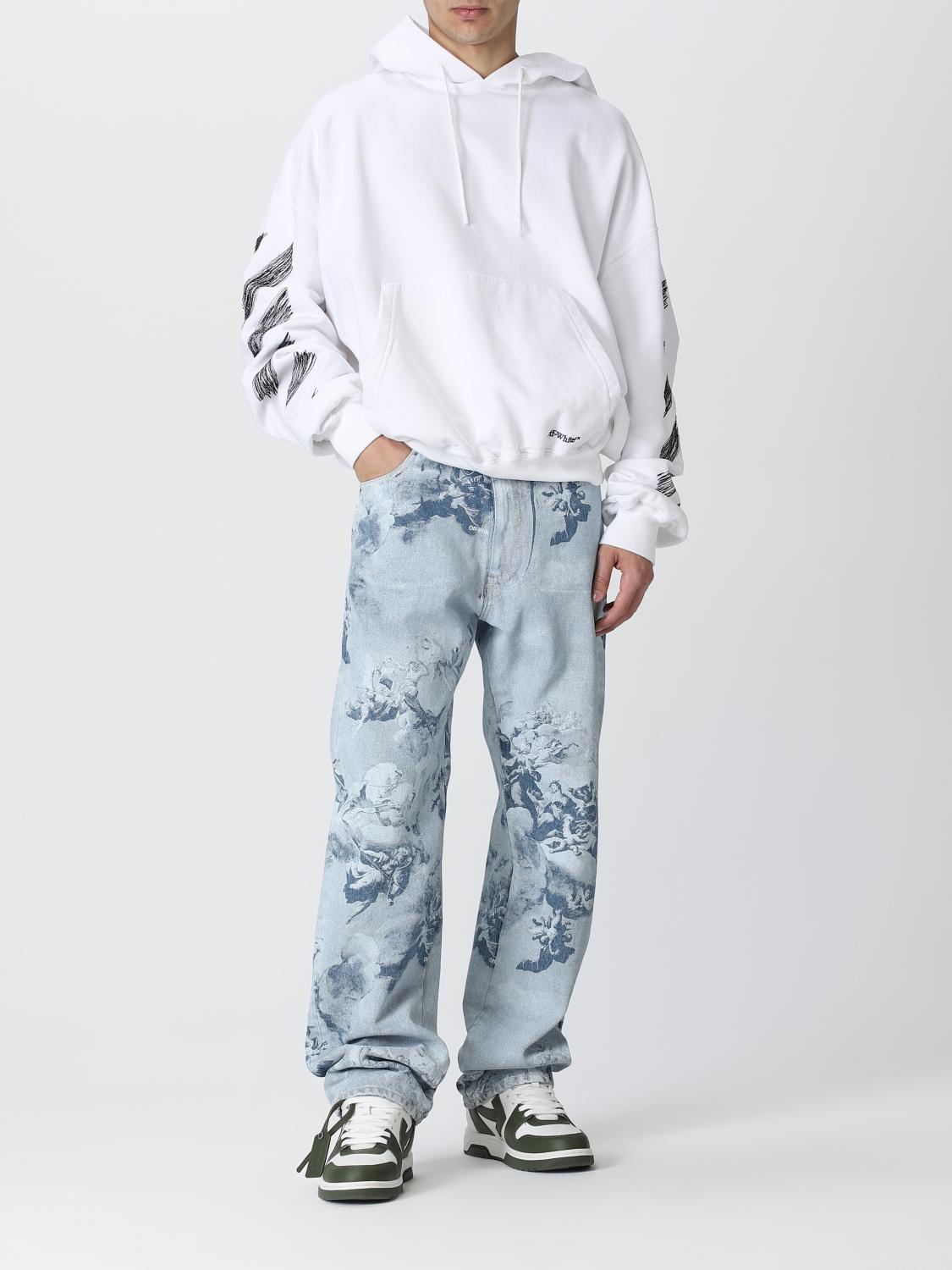 OFF-WHITE 스웨트셔츠: 스웨트셔츠 남성 Off-white, 화이트 - Img 2