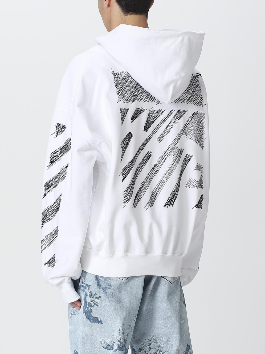 OFF-WHITE 스웨트셔츠: 스웨트셔츠 남성 Off-white, 화이트 - Img 3