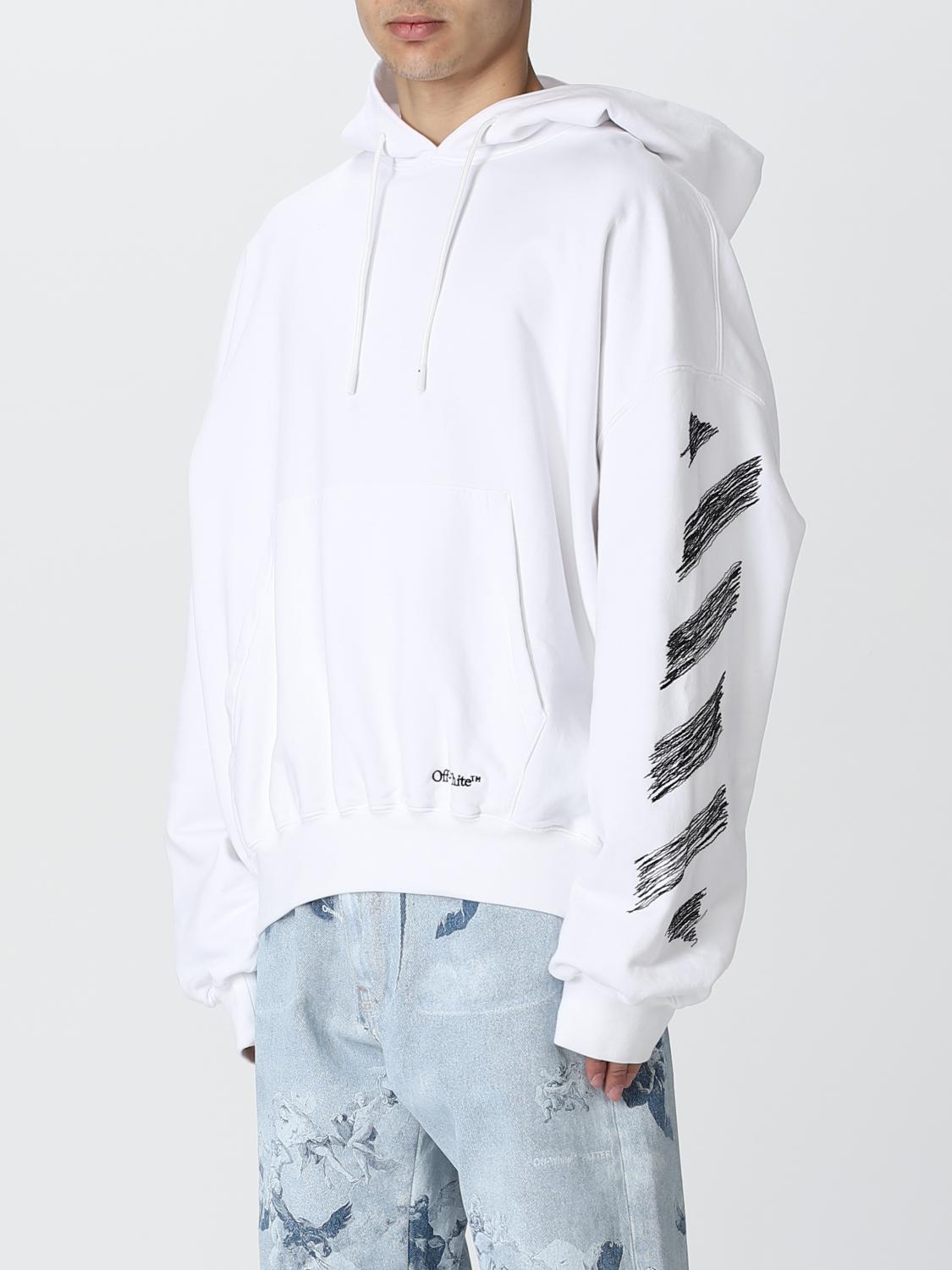 OFF-WHITE 스웨트셔츠: 스웨트셔츠 남성 Off-white, 화이트 - Img 4