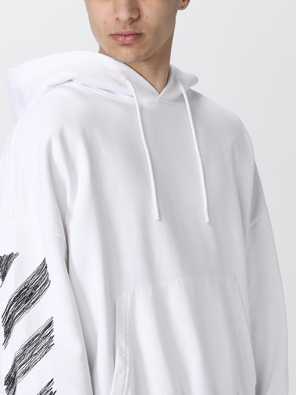 OFF-WHITE 스웨트셔츠: 스웨트셔츠 남성 Off-white, 화이트 - Img 5