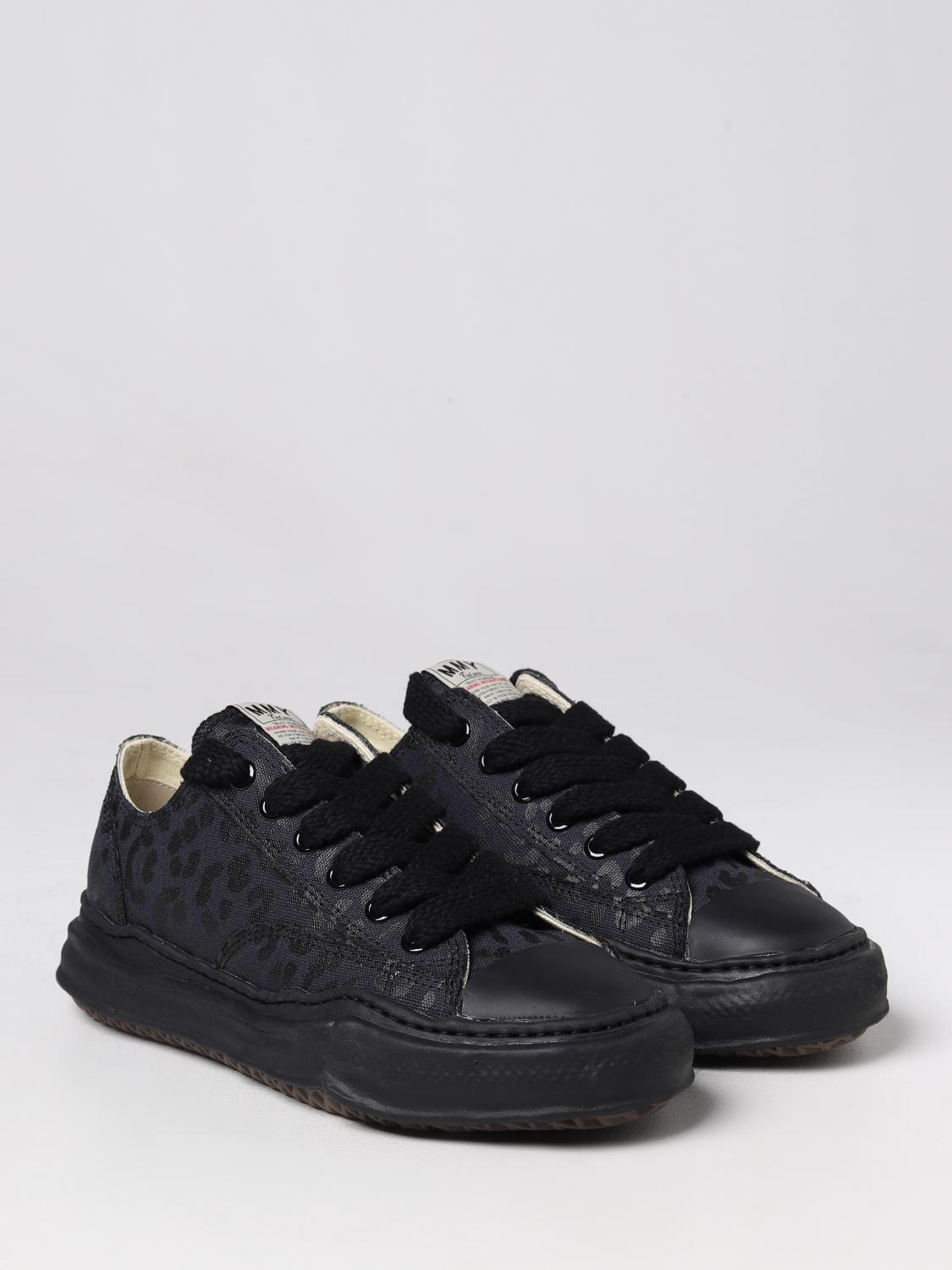 MAISON MIHARA YASUHIRO SNEAKERS: Sneakers Peterson Maison Mihara Yasuhiro in canvas stampato, Nero - Img 2