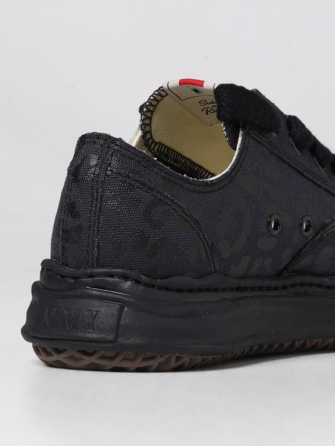 MAISON MIHARA YASUHIRO SNEAKERS: Sneakers Peterson Maison Mihara Yasuhiro in canvas stampato, Nero - Img 3