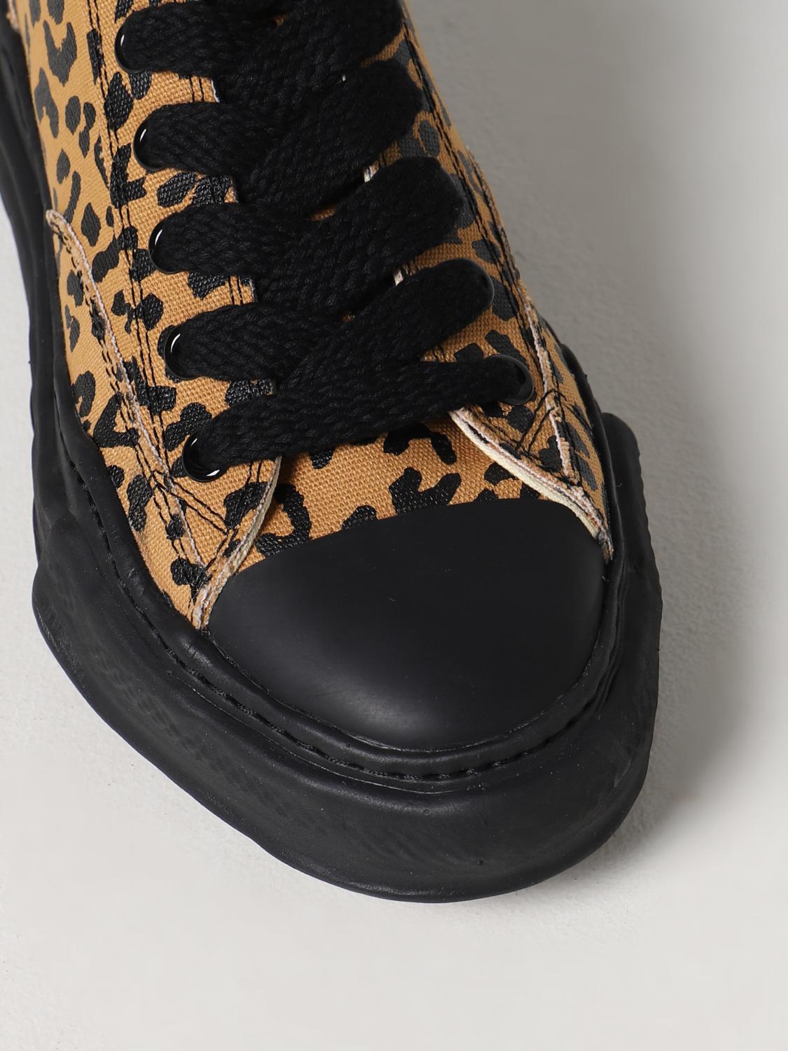 MAISON MIHARA YASUHIRO SNEAKERS: Sneakers Peterson Maison Mihara Yasuhiro in canvas stampato, Marrone - Img 4