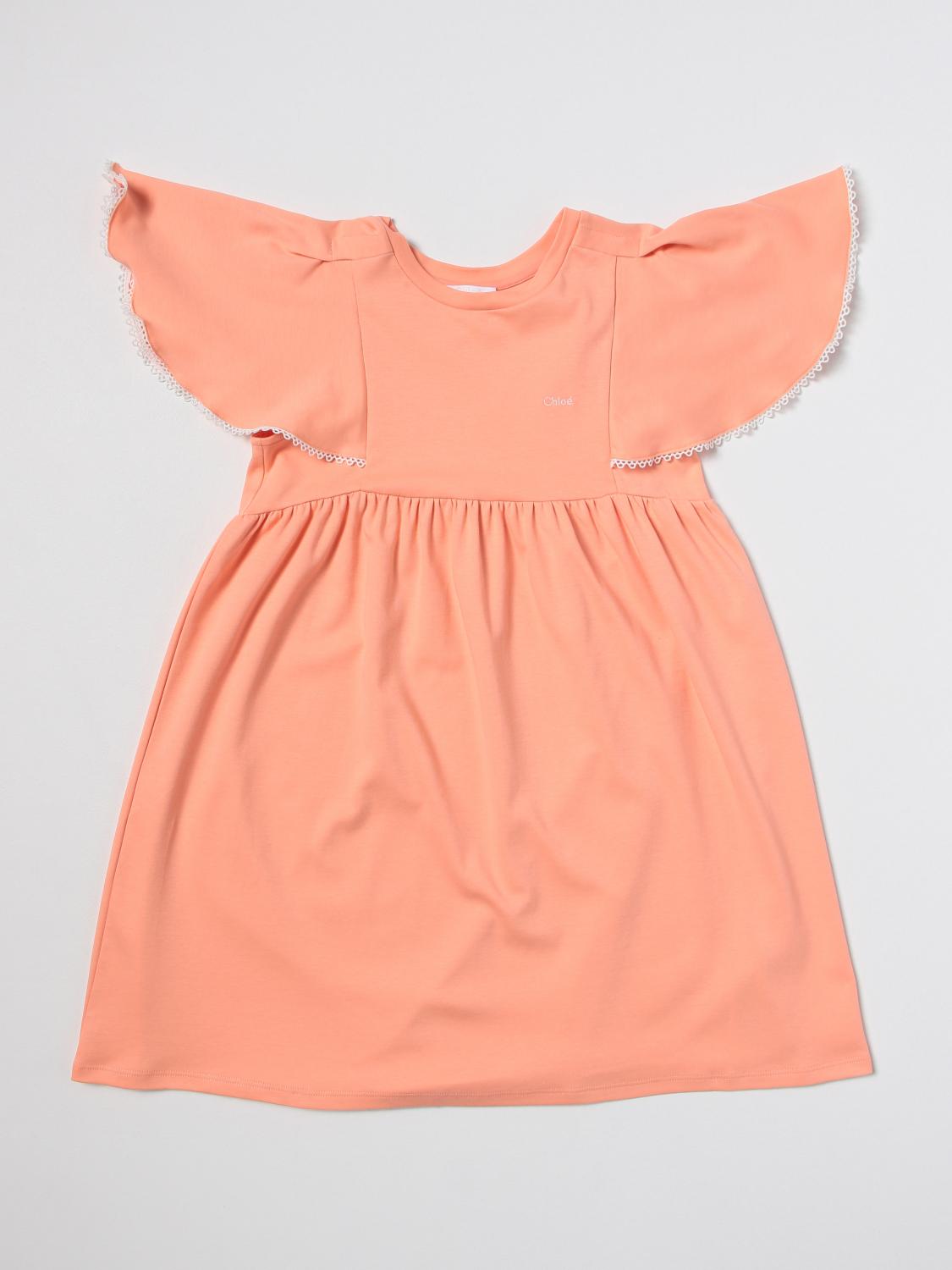 CHLOÉ ABITO: Abito bambino ChloÉ, Arancione - Img 1