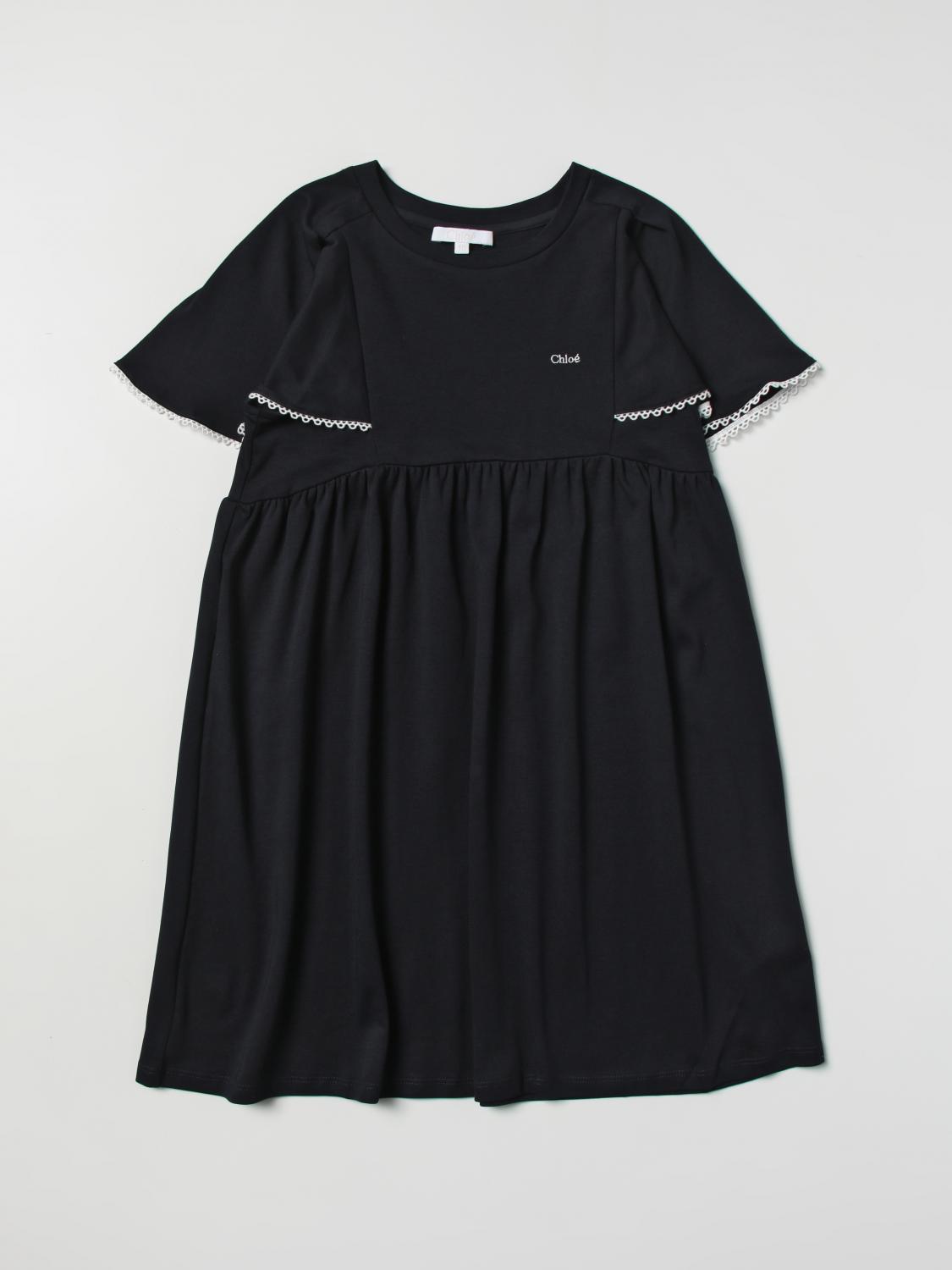 CHLOÉ VESTIDO: Vestido niños ChloÉ, Azul Oscuro - Img 1
