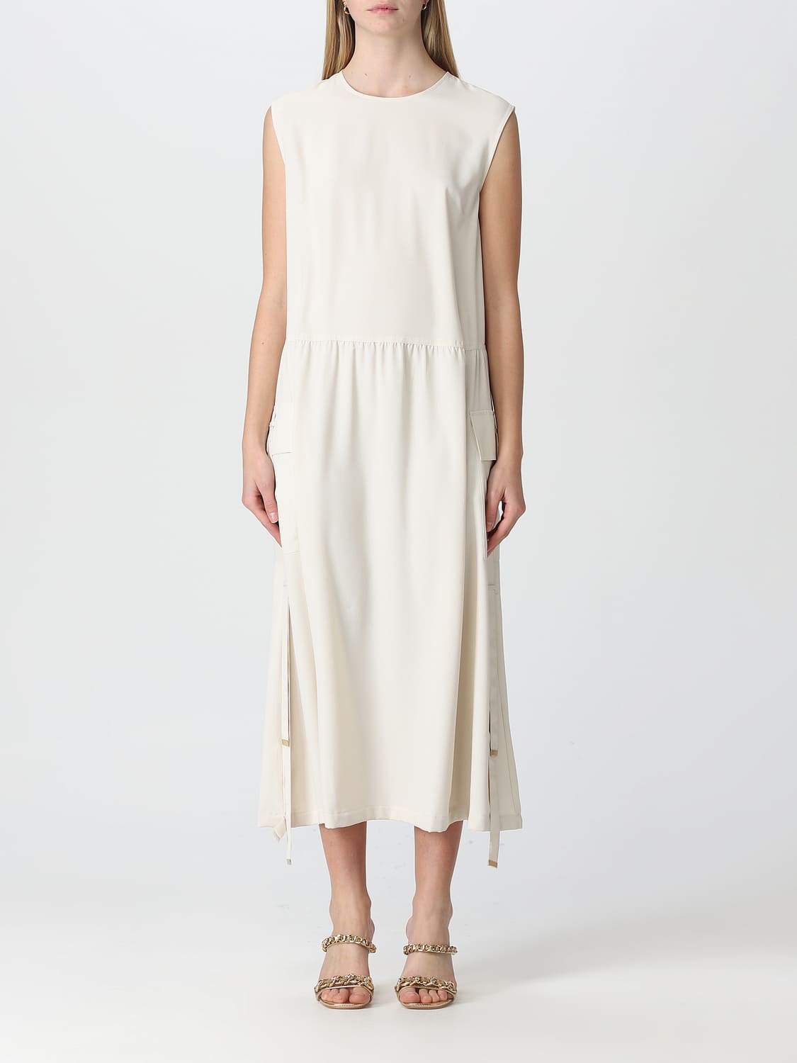 ACTITUDE TWINSET VESTIDO: Vestido mujer Actitude Twinset, Beige - Img 1