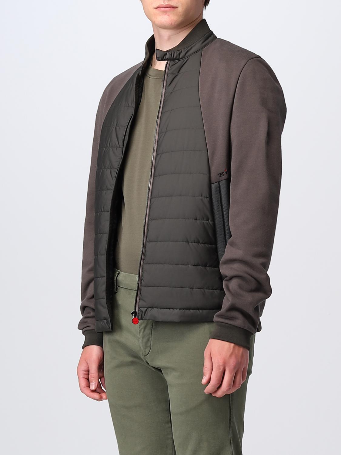 KITON GIACCA: Bomber Kiton in nylon, Verde - Img 4