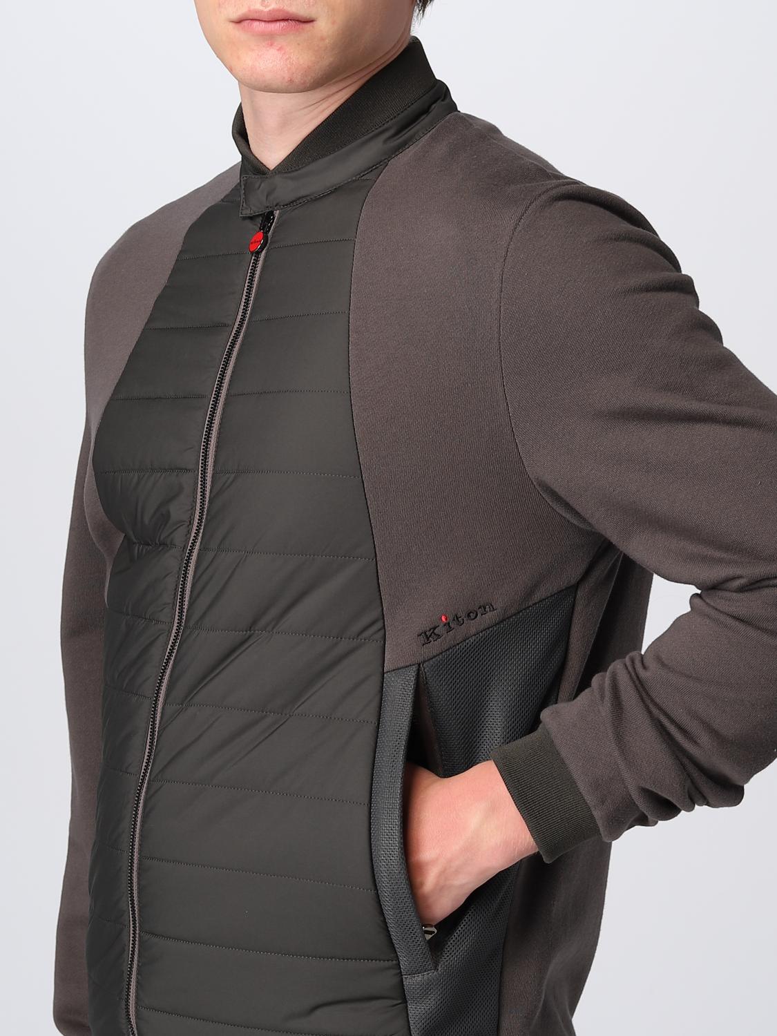 KITON GIACCA: Bomber Kiton in nylon, Verde - Img 5