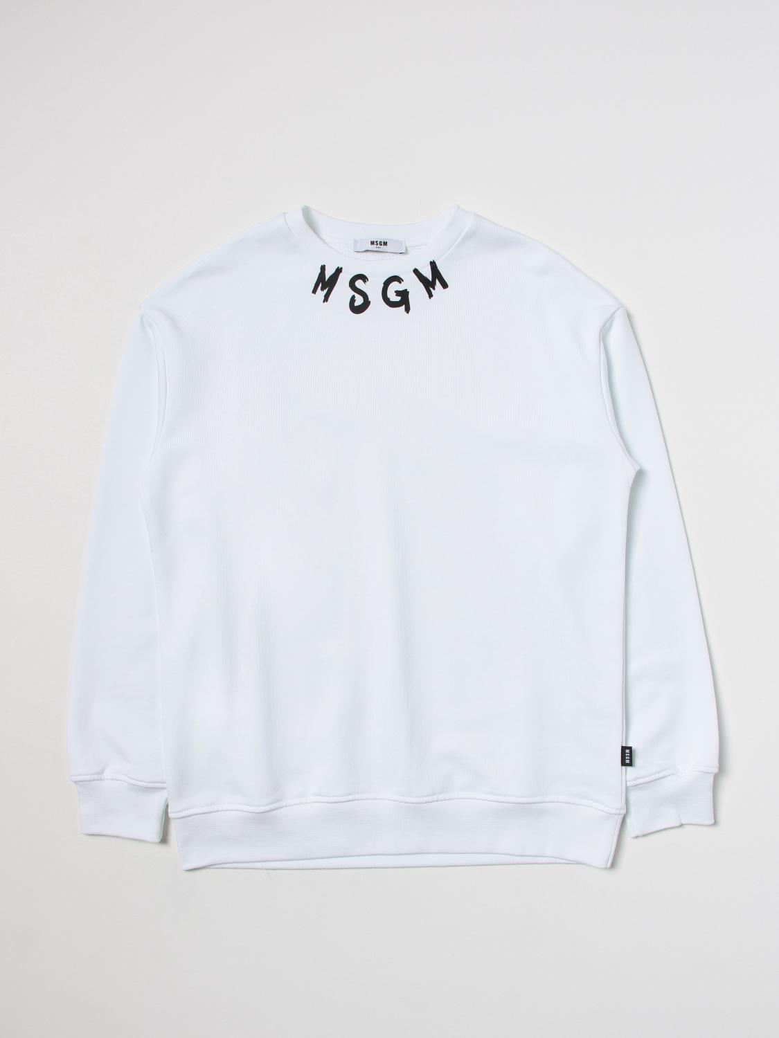 MSGM KIDS SWEATER: Sweater kids MSGM Kids, White - Img 1