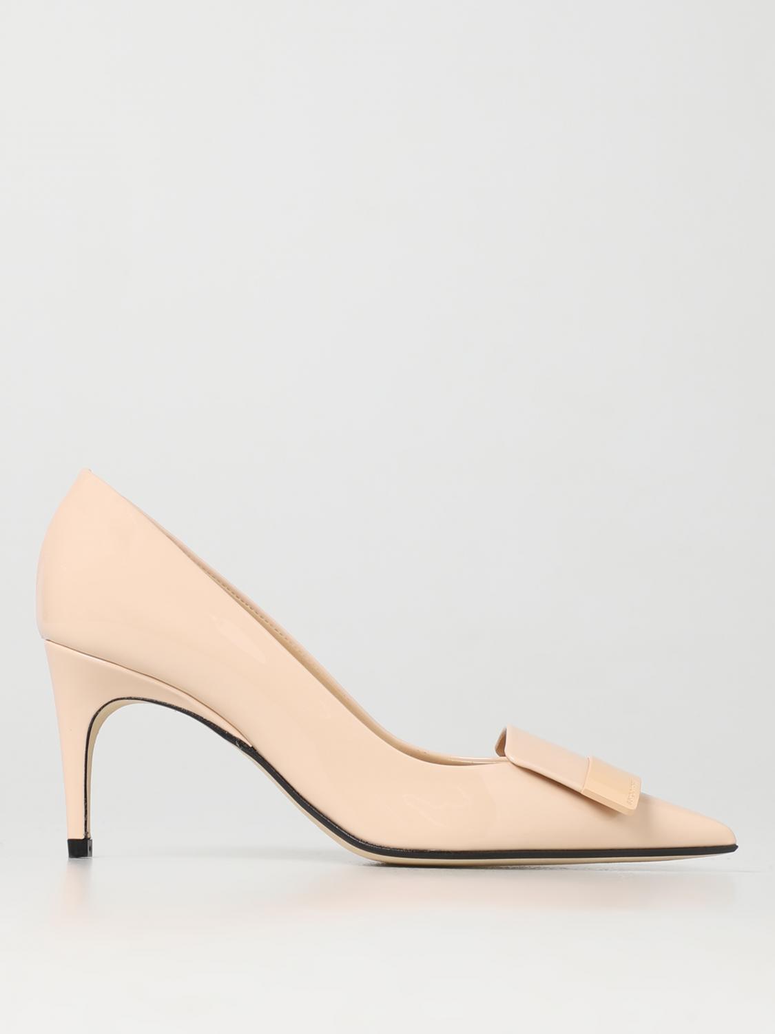 SERGIO ROSSI: High heel shoes woman - Blush Pink | Sergio Rossi