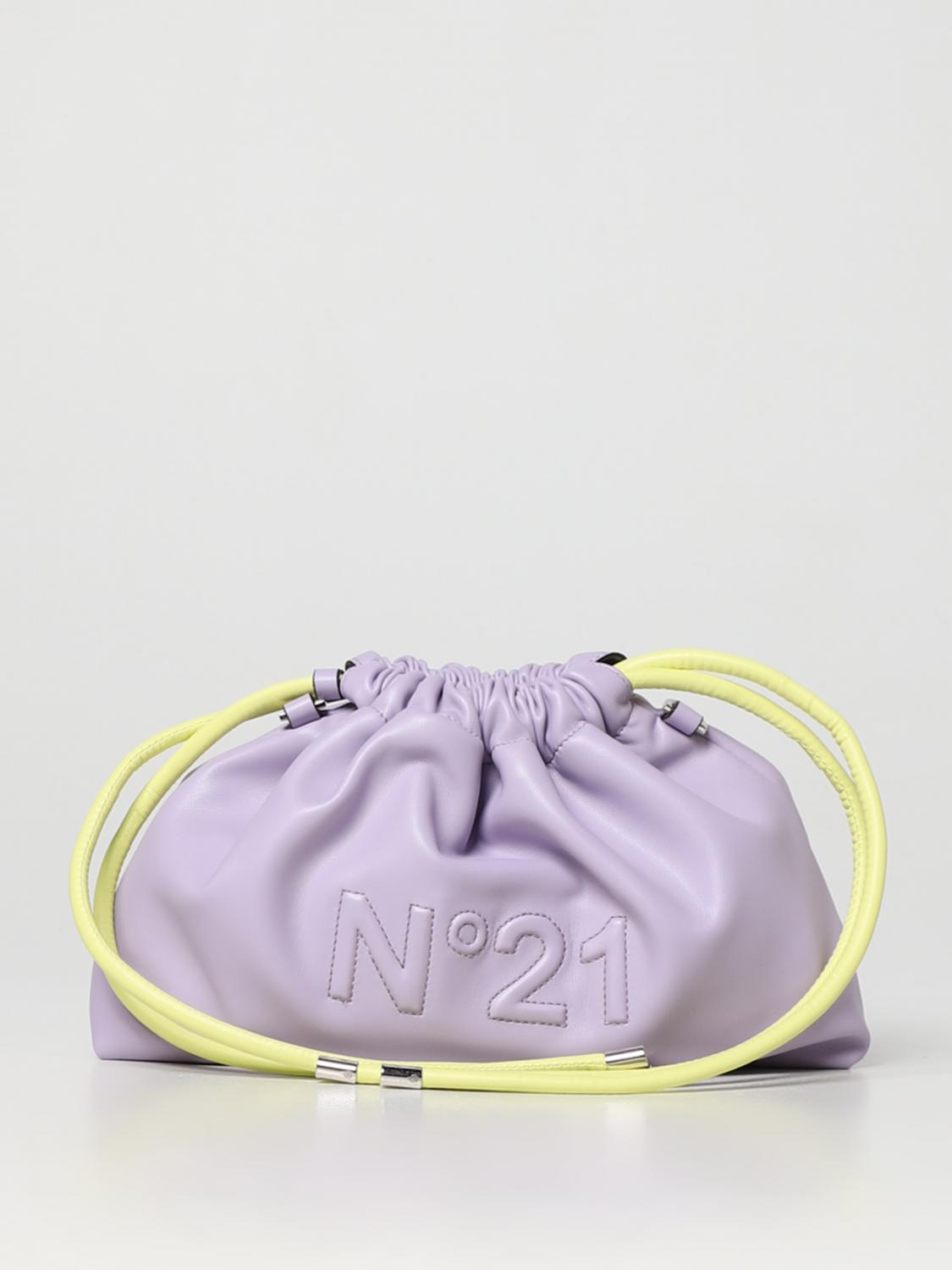 N° 21 CLUTCH: Bolso de hombro mujer N° 21, Lila - Img 1