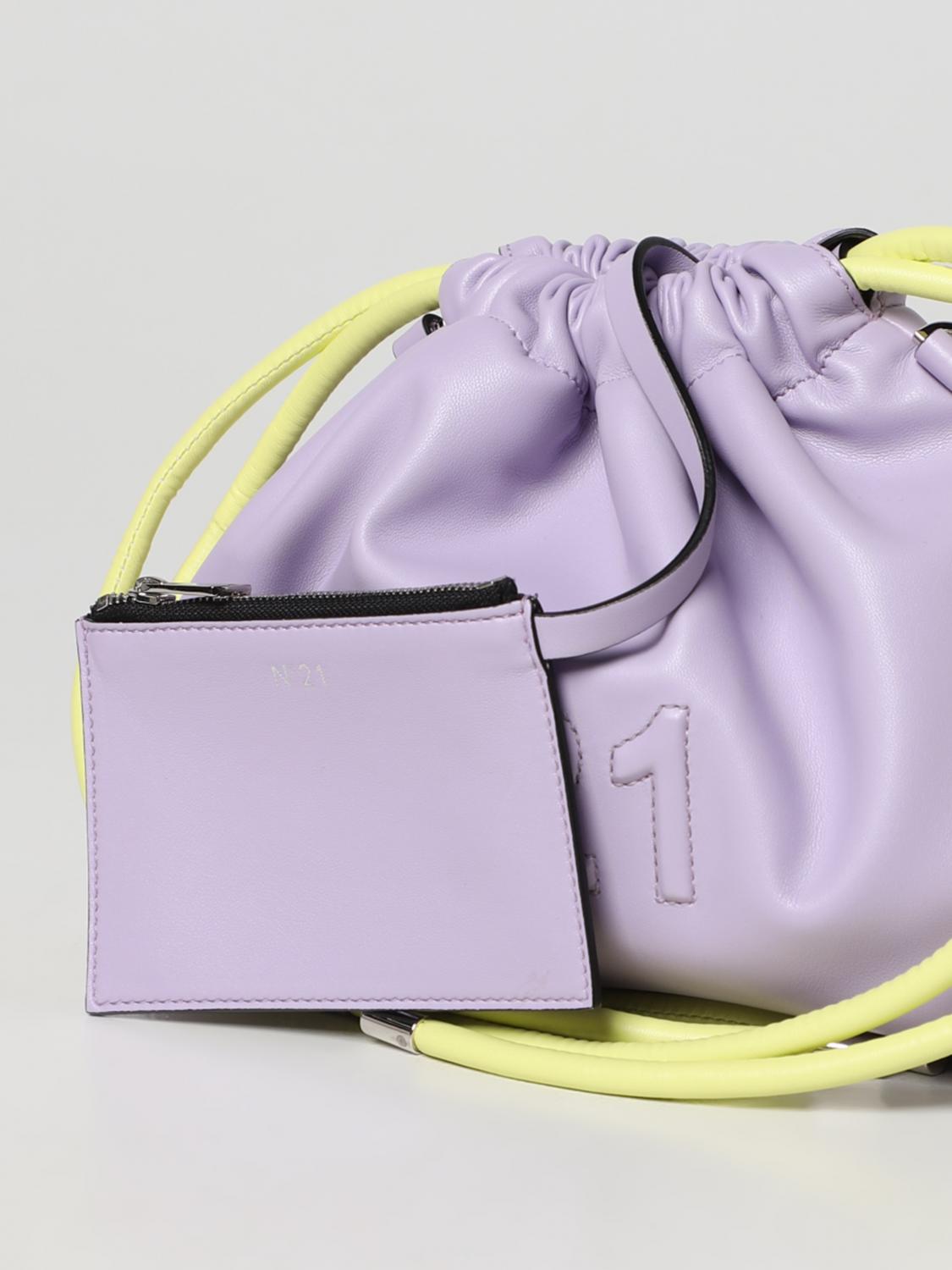 N° 21 CLUTCH: Bolso de hombro mujer N° 21, Lila - Img 3