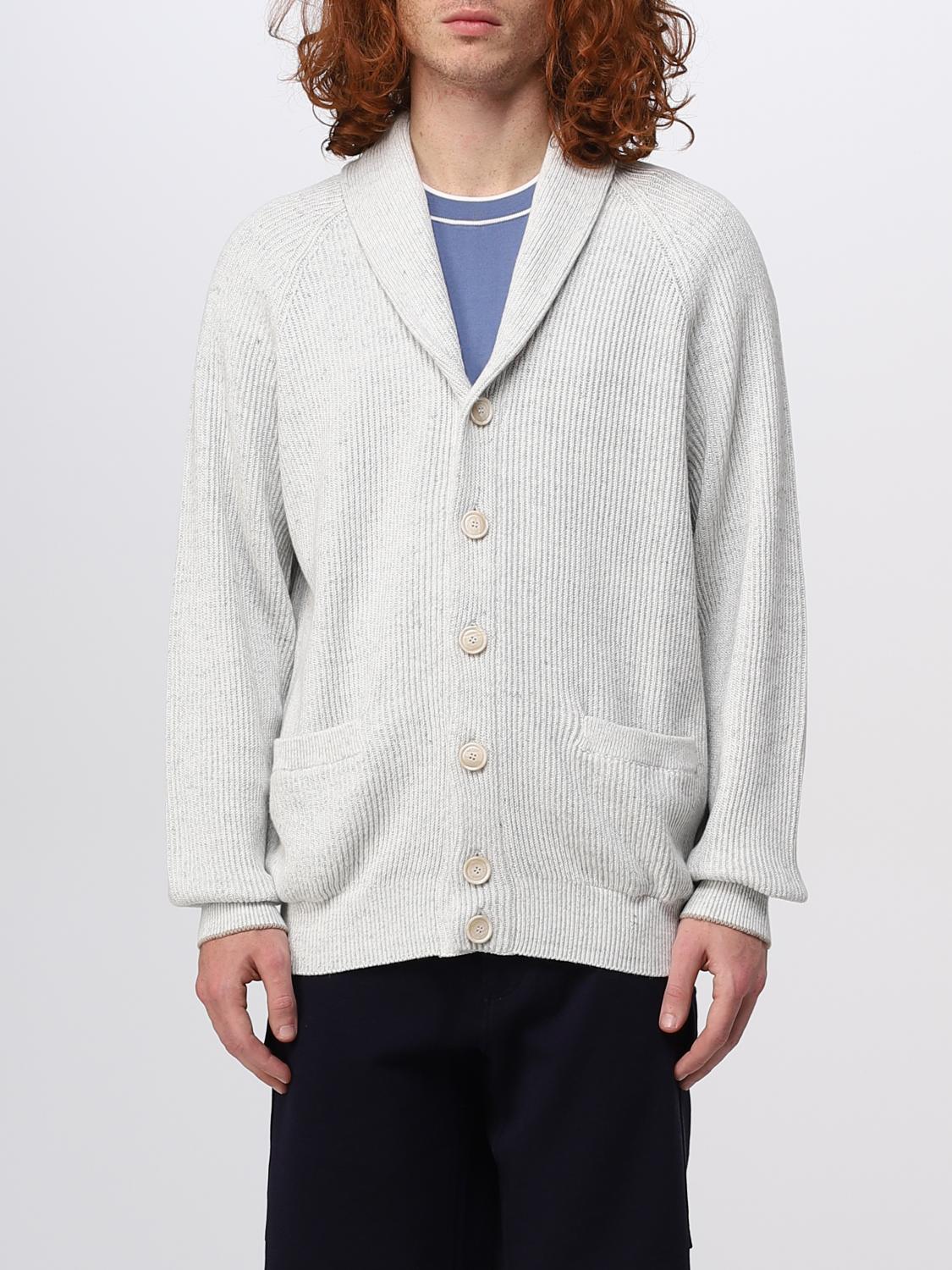 BRUNELLO CUCINELLI CARDIGAN: Pull homme Brunello Cucinelli, Blanc - Img 1