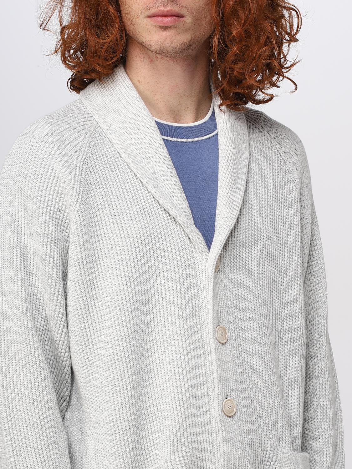 BRUNELLO CUCINELLI CARDIGAN: Pull homme Brunello Cucinelli, Blanc - Img 5