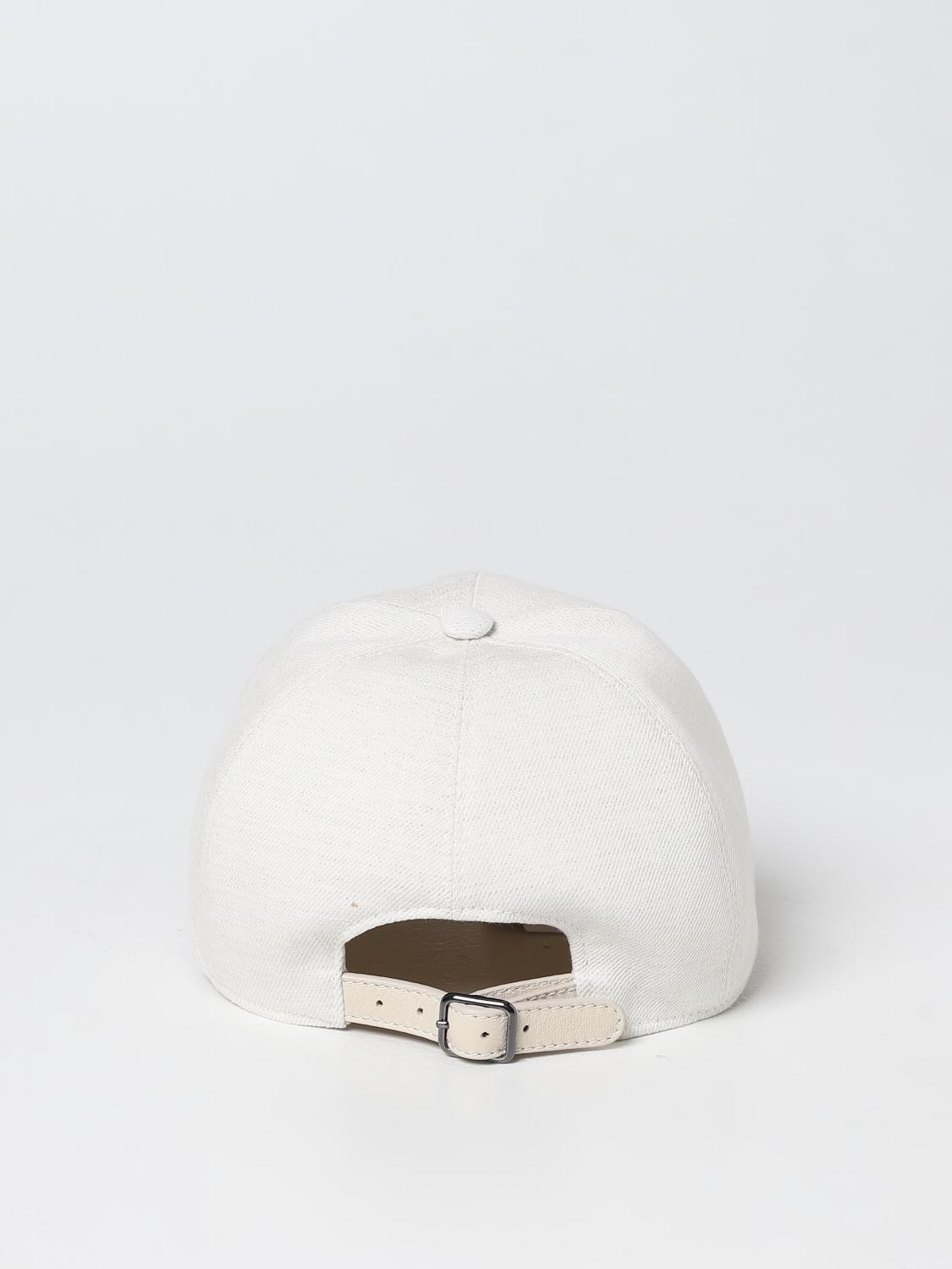 Cappello A Secchiello Brunello Cucinelli In Paglia Con Nastro Pelle &ndash; Donna &ndash; Taglia L