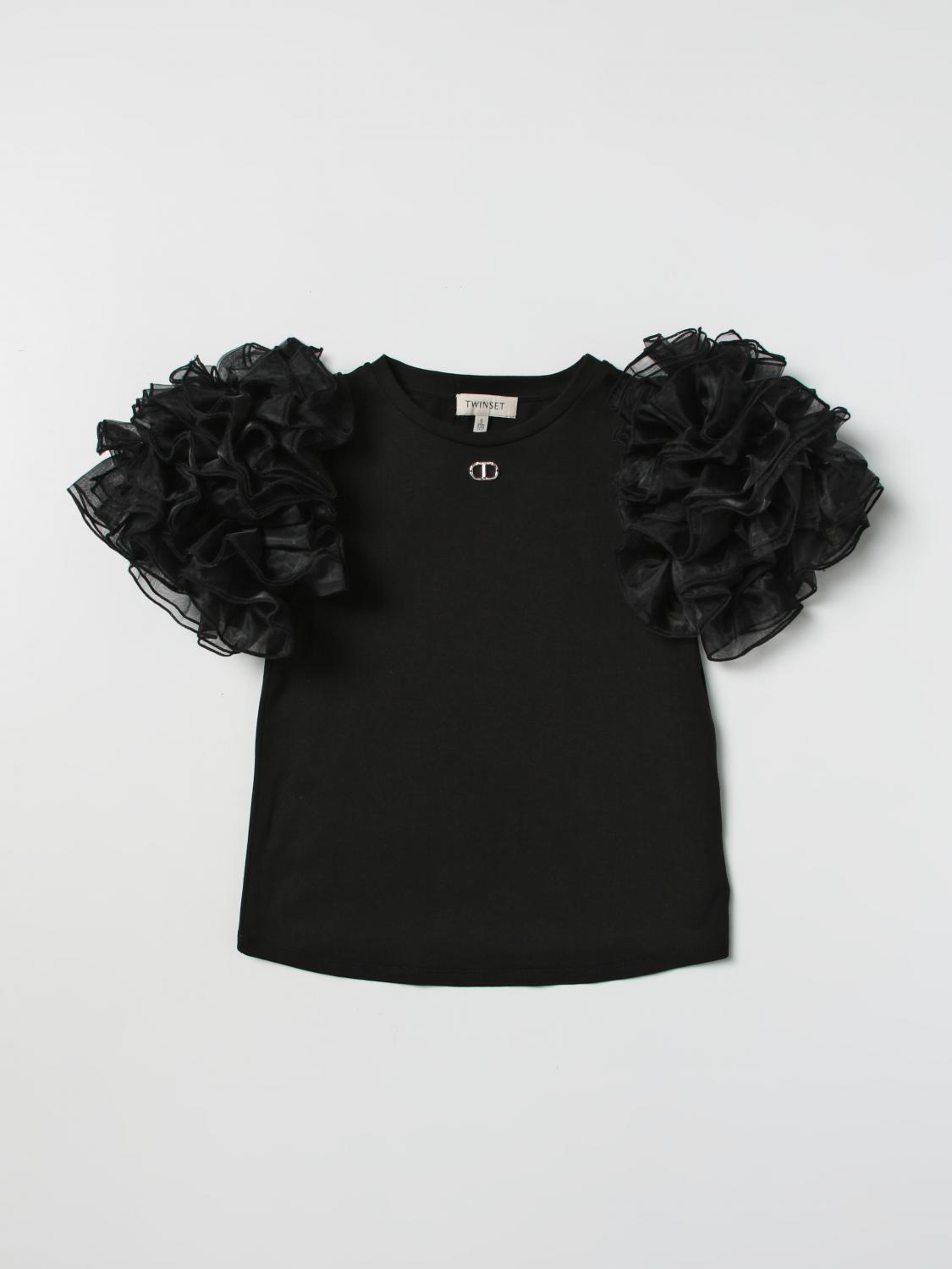TWINSET CAMISETA: Camisetas niños Twinset, Negro - Img 1