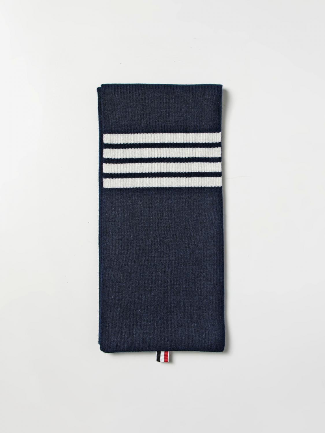THOM BROWNE BUFANDA: Bufanda hombre Thom Browne, Azul Oscuro - Img 1