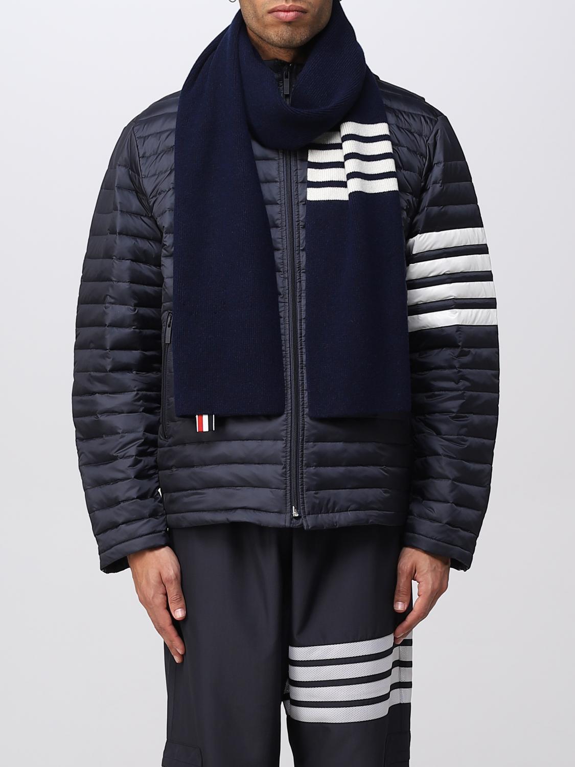 THOM BROWNE BUFANDA: Bufanda hombre Thom Browne, Azul Oscuro - Img 2