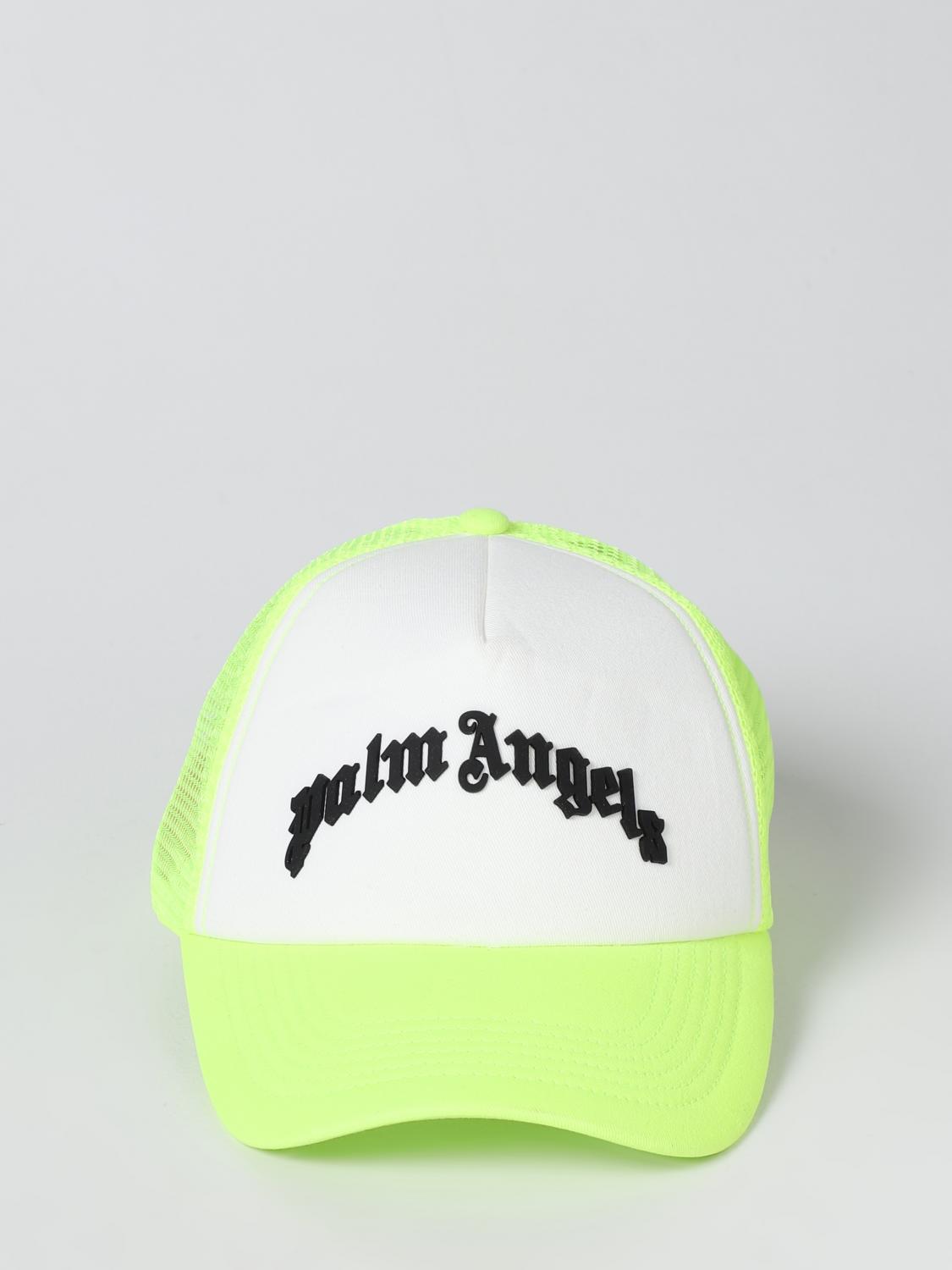 PALM ANGELS CAPPELLO: Cappello Palm Angels in cotone e mesh, Giallo - Img 2