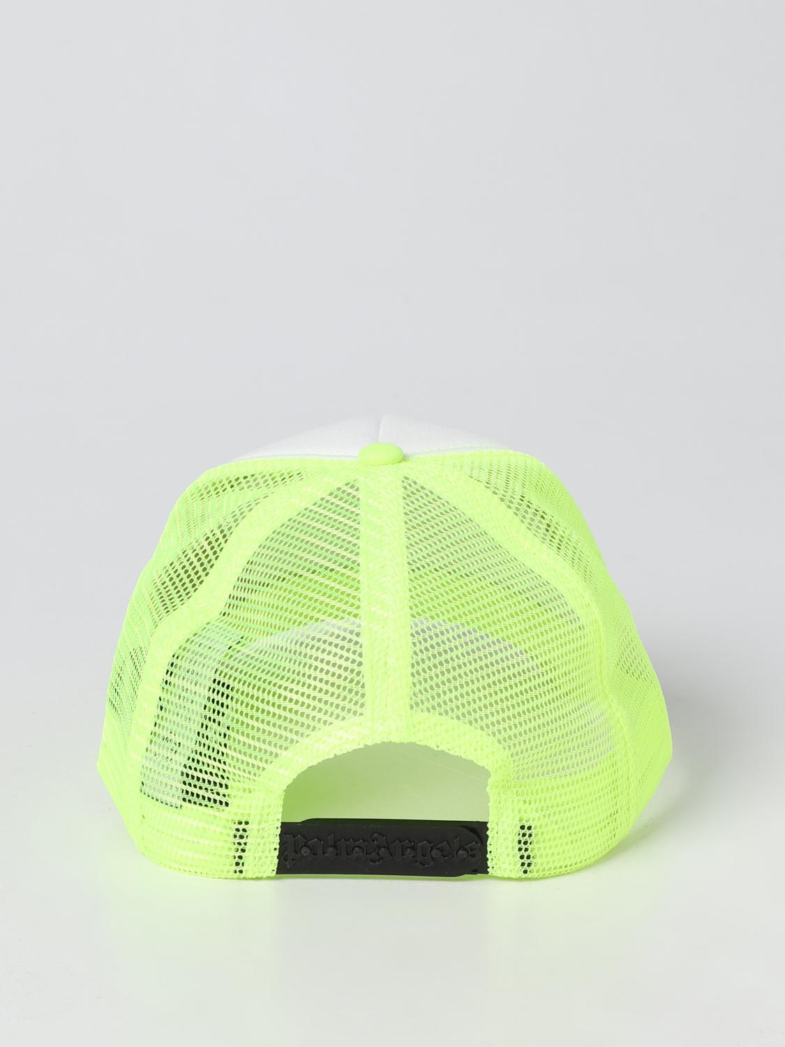 PALM ANGELS CAPPELLO: Cappello Palm Angels in cotone e mesh, Giallo - Img 3