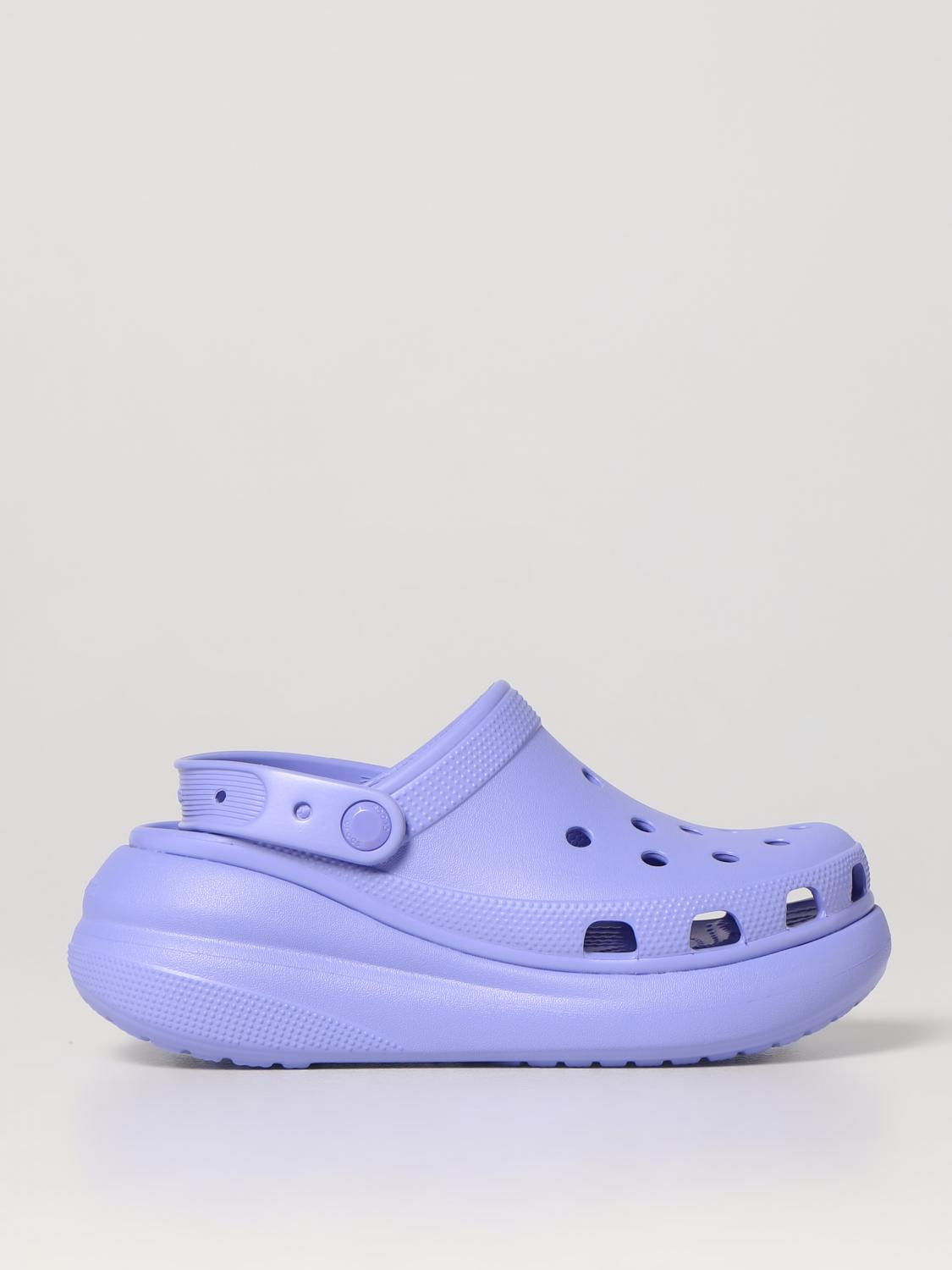 CROCS FLAT SANDAL: Flat sandals woman Crocs, Violet - Img 1