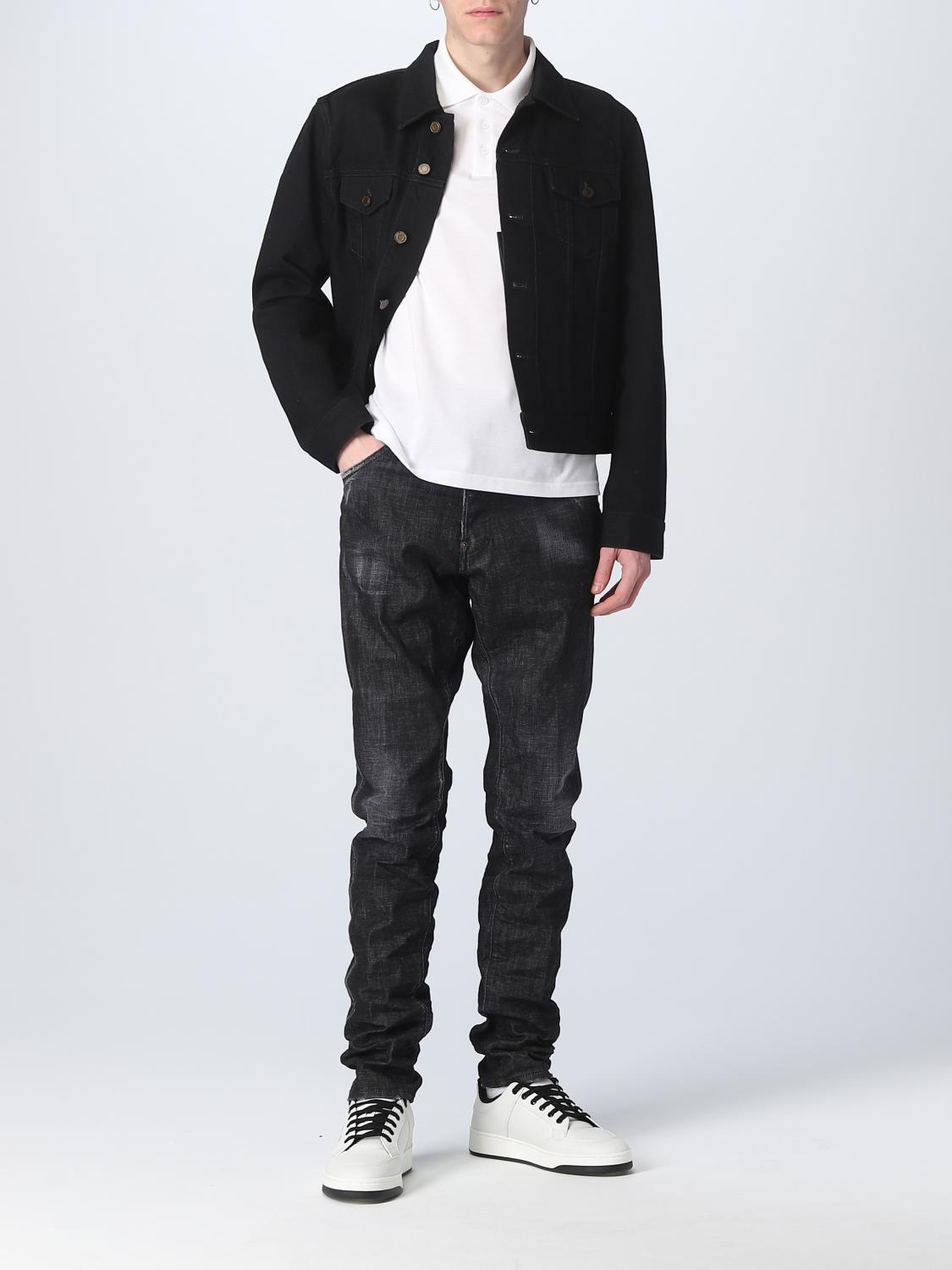 SAINT LAURENT JACKET: Saint Laurent denim jacket, Black - Img 2